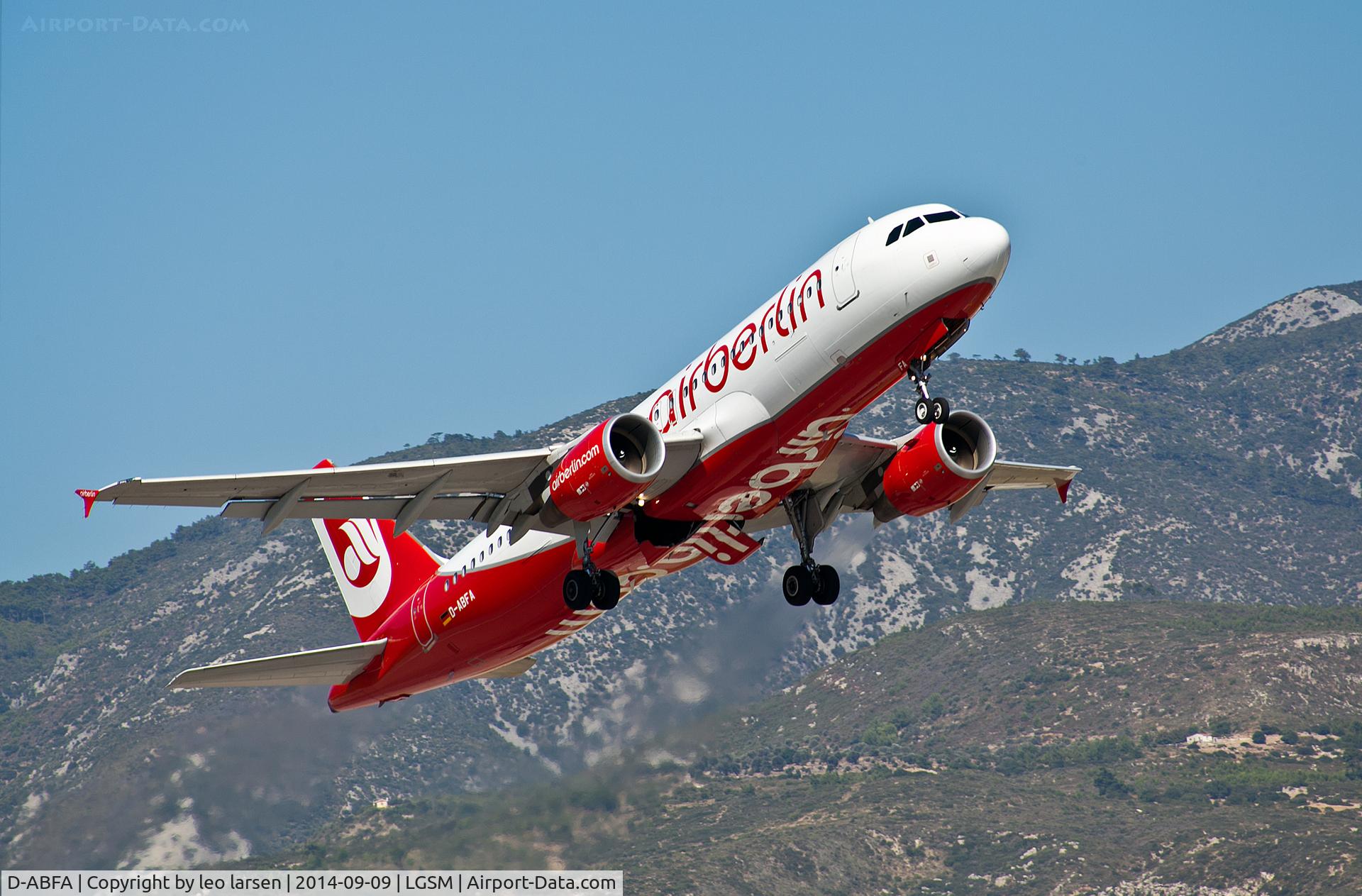 D-ABFA, 2009 Airbus A320-214 C/N 4101, Samos 9.9.14