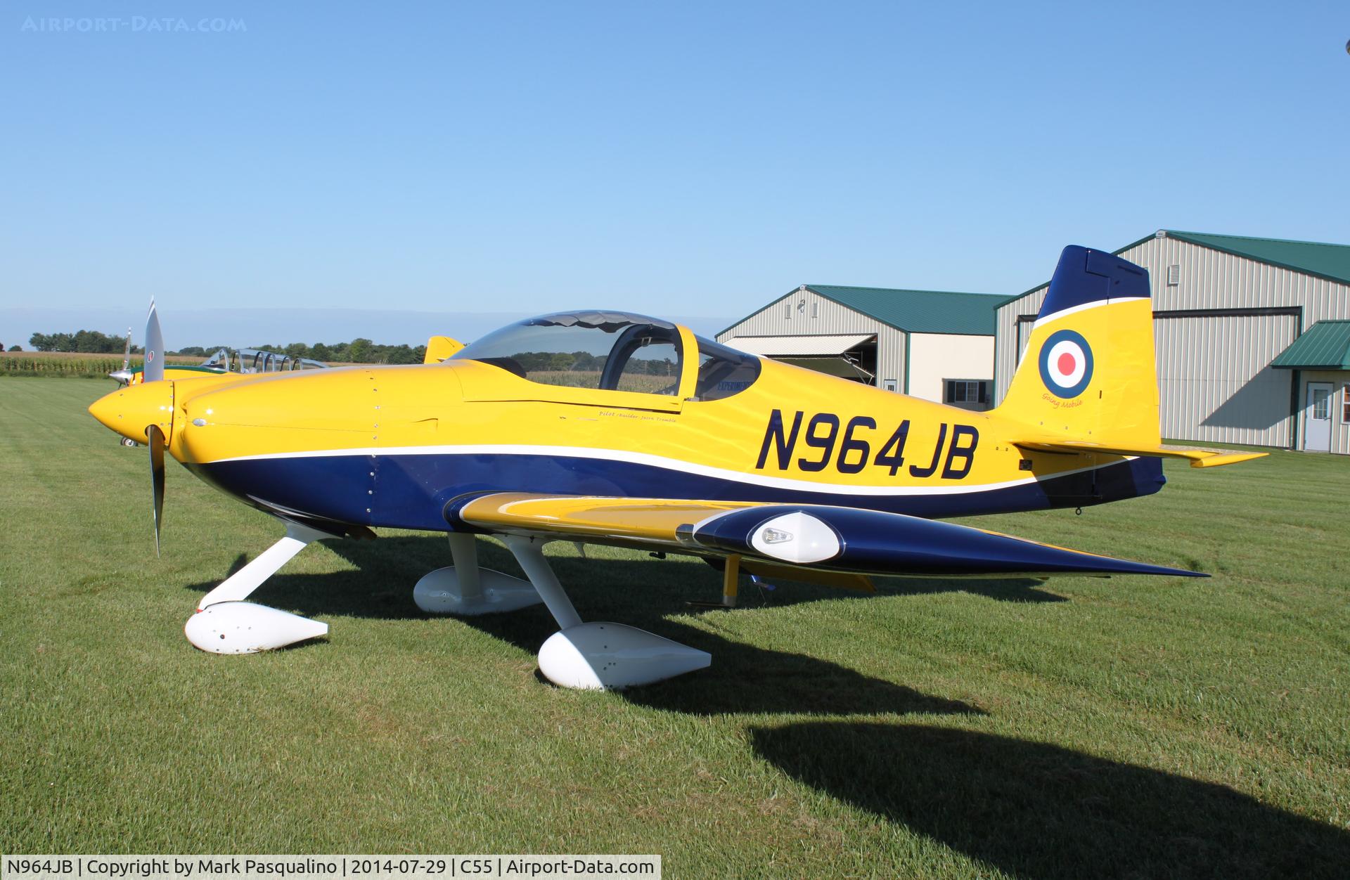 N964JB, 2012 Vans RV-7A C/N 73379, Vans RV-7A