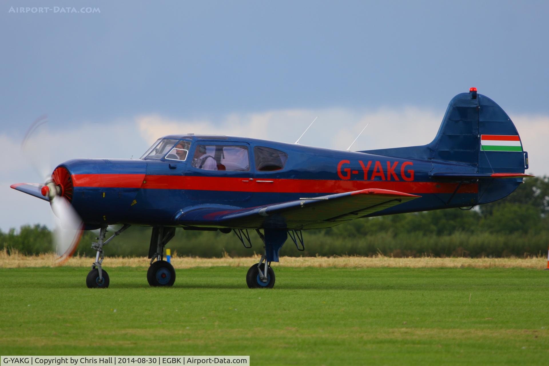 G-YAKG, 1979 Yakovlev Yak-18T C/N 22202034023, at the LAA Rally 2014, Sywell