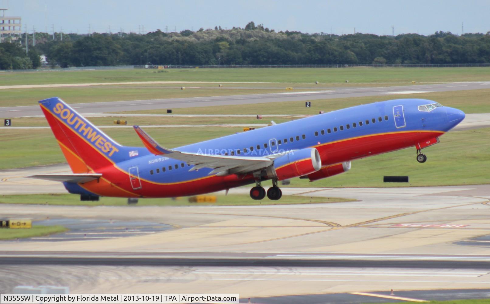 N355SW, 1991 Boeing 737-3H4 C/N 25250, Southwest 737-300