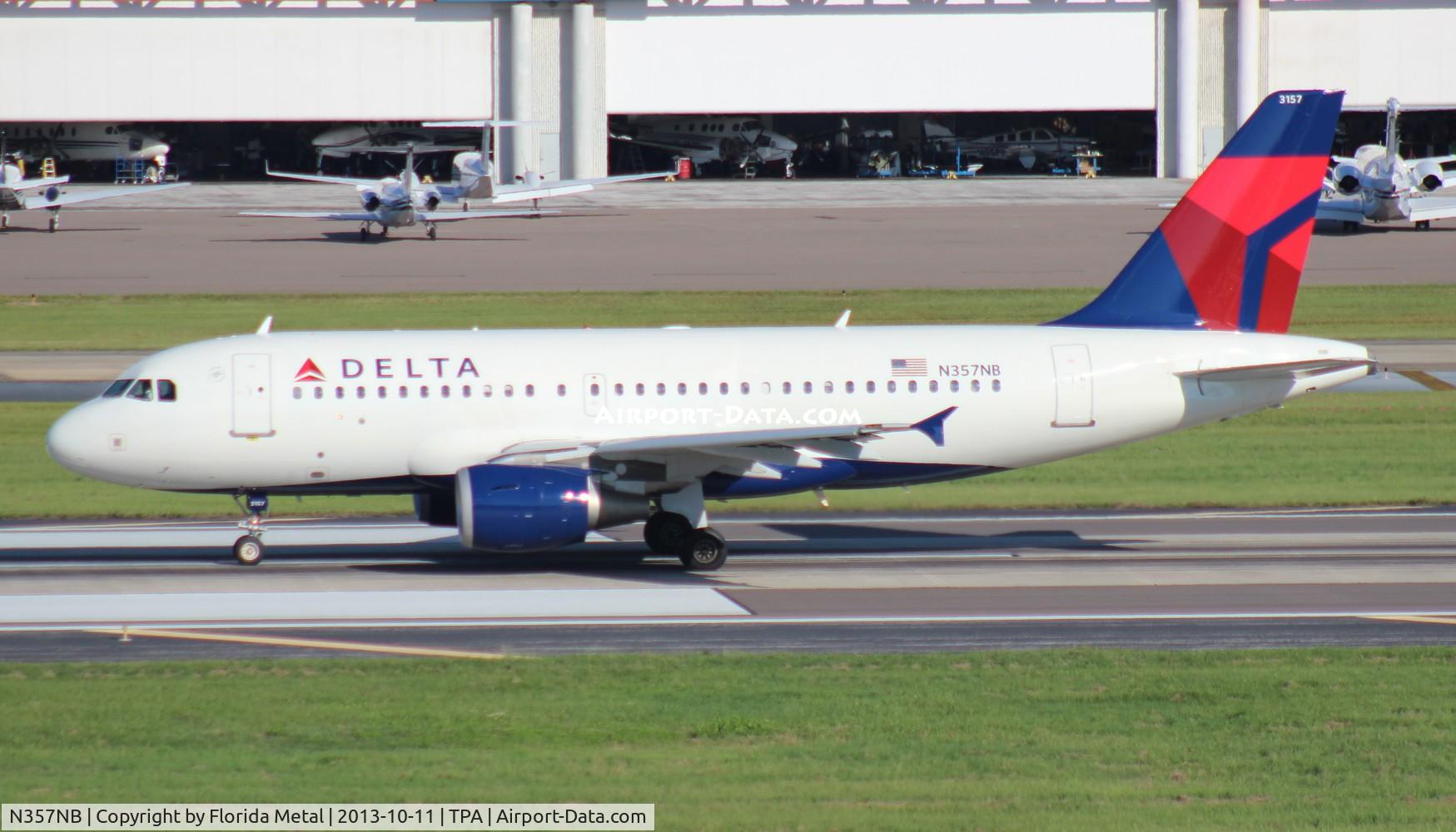 N357NB, 2002 Airbus A319-114 C/N 1875, Delta A319