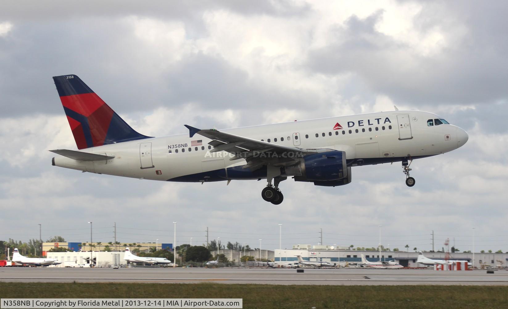 N358NB, 2003 Airbus A319-114 C/N 1897, Delta A319