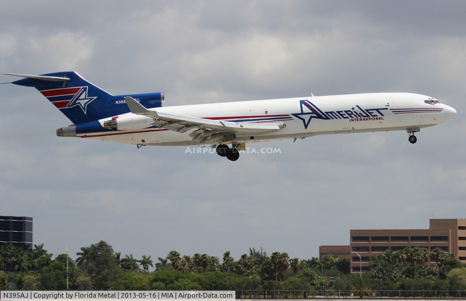 N395AJ, 1975 Boeing 727-233F C/N 21100, Amerijet Cargo 727-200