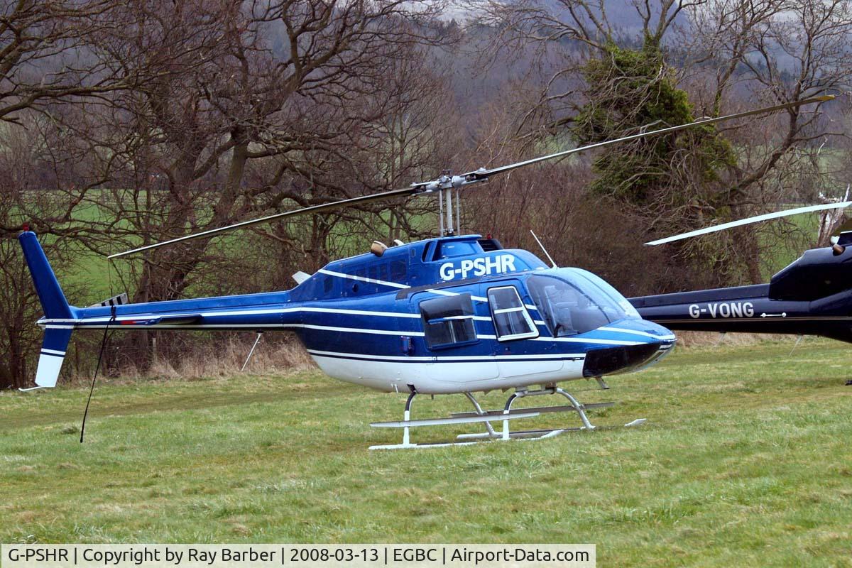 G-PSHR, 1985 Agusta AB-206B JetRanger II C/N 8690, Agusta-Bell AB.206B-3 Jet Ranger III [8690] Cheltenham Racecourse~G 13/03/2008