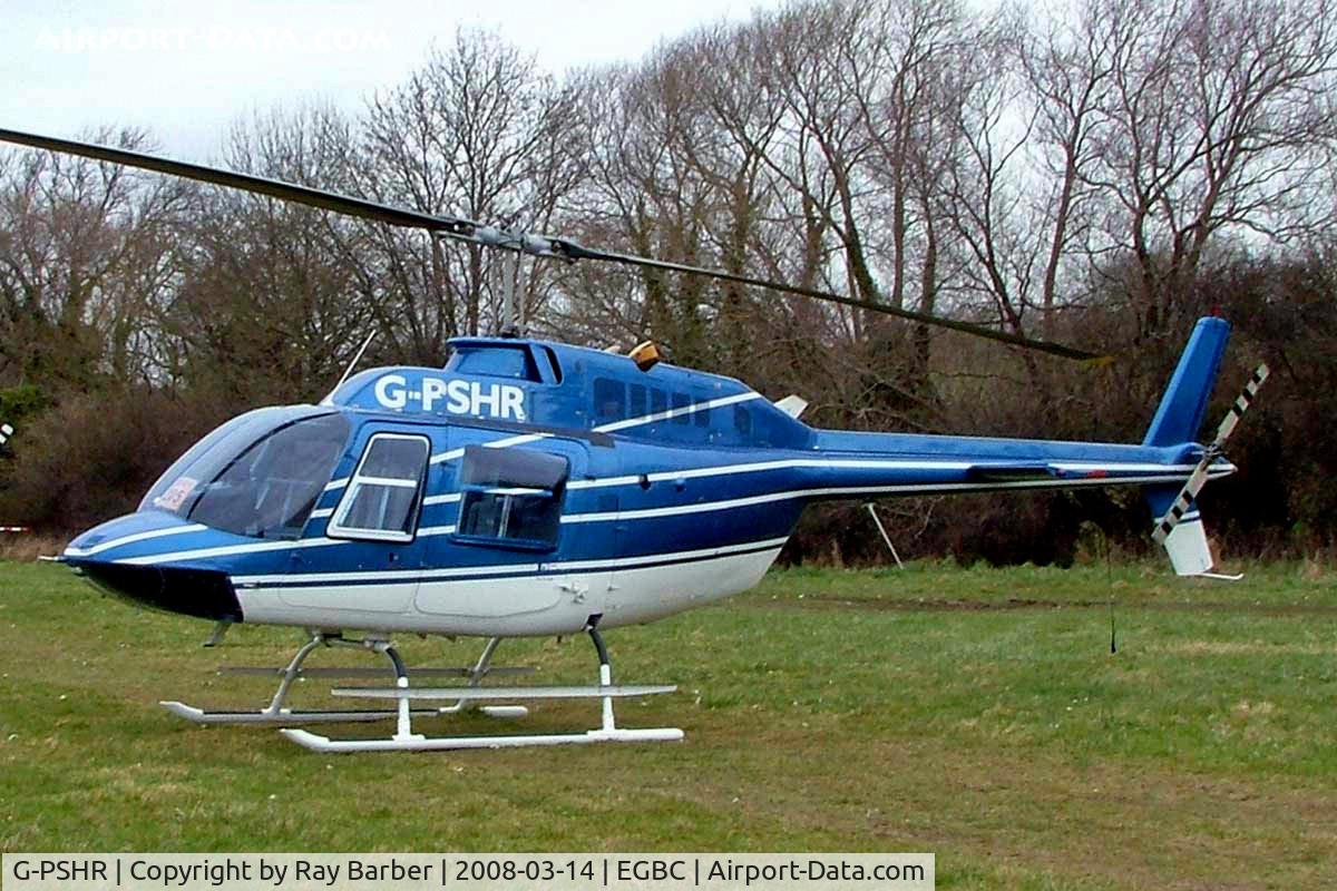G-PSHR, 1985 Agusta AB-206B JetRanger II C/N 8690, Agusta-Bell AB.206B-3 Jet Ranger III [8690] Cheltenham Racecourse~G 14/03/2008