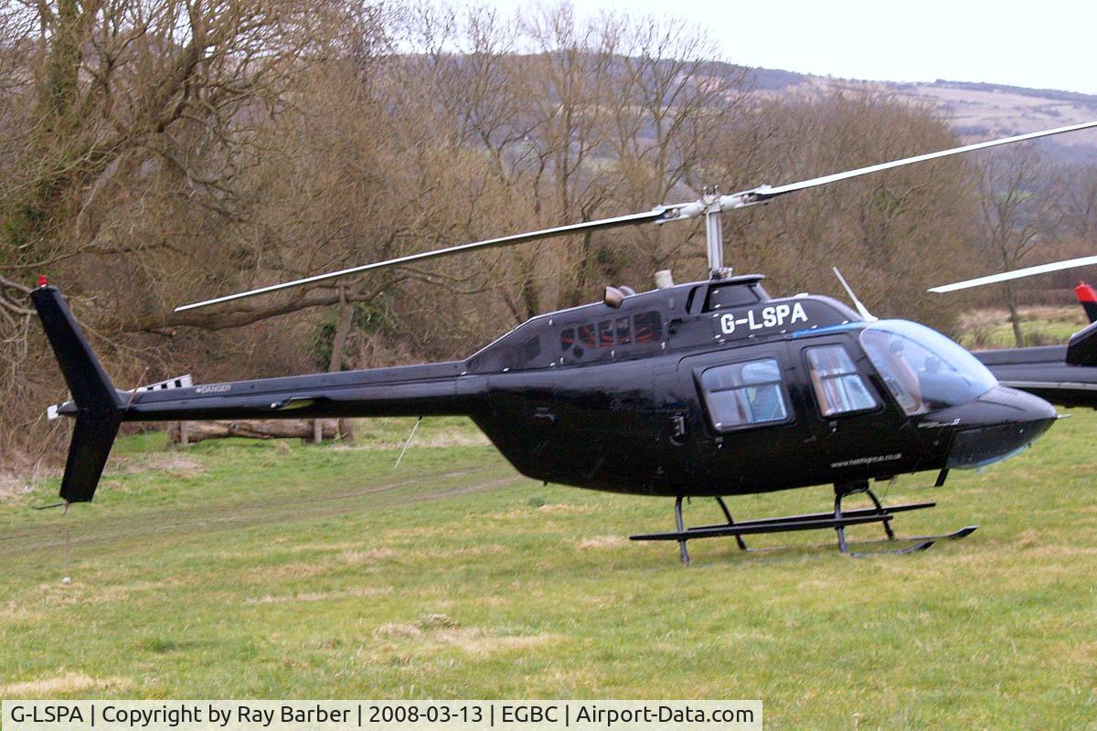 G-LSPA, 1976 Agusta AB-206B JetRanger II C/N 8530, Agusta-Bell AB.206B  Jet Ranger II [8530] Cheltenham Racecourse~G 13/03/2008