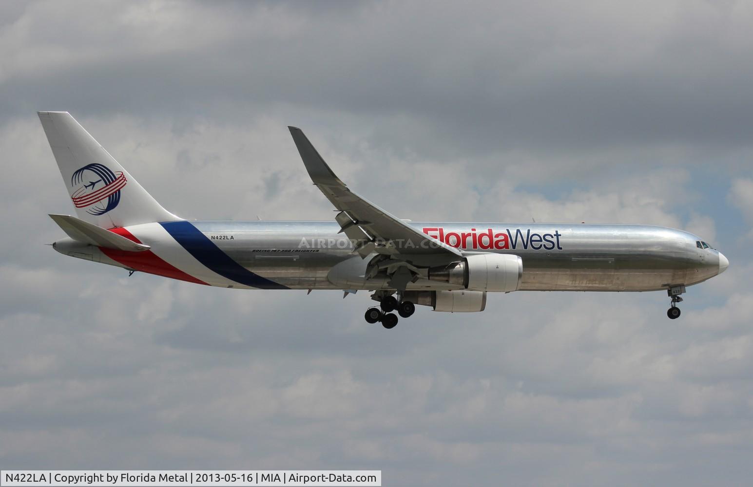 N422LA, 2007 Boeing 767-346F C/N 35818, Florida West 767-300