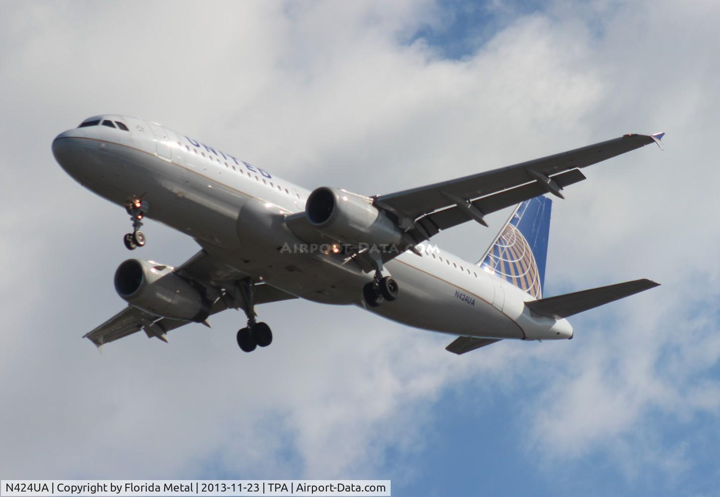 N424UA, 1995 Airbus A320-232 C/N 506, United A320
