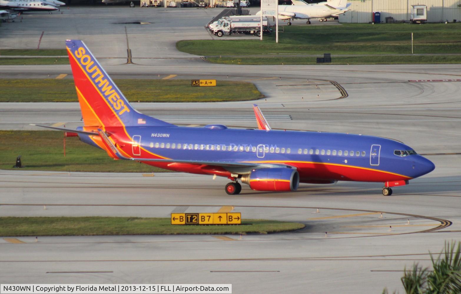 N430WN, 2002 Boeing 737-7H4 C/N 33659, Southwest 737-700