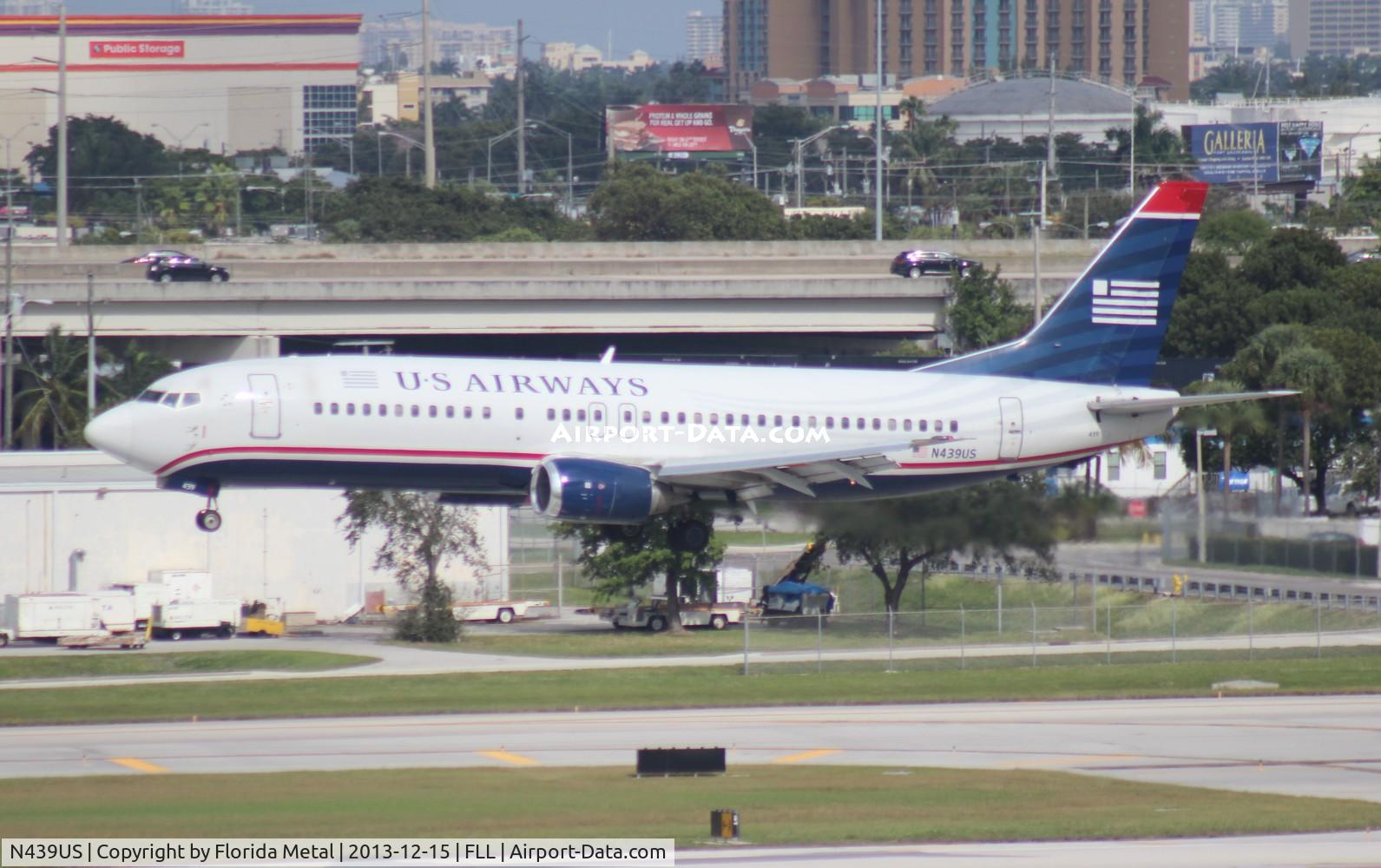 N439US, 1990 Boeing 737-4B7 C/N 24781, US Airways 737-400