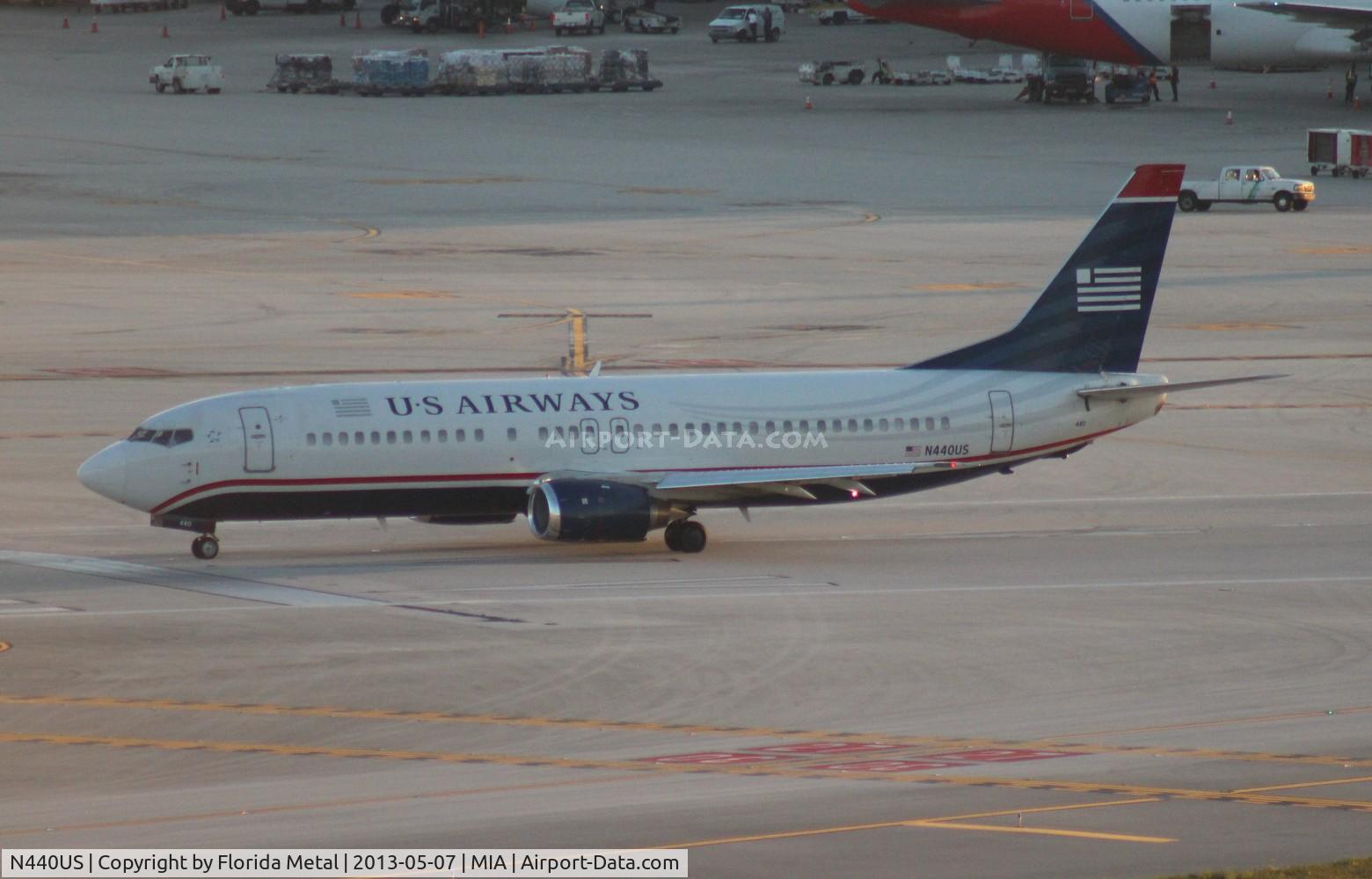 N440US, 1990 Boeing 737-4B7 C/N 24811, US Airways 737-400