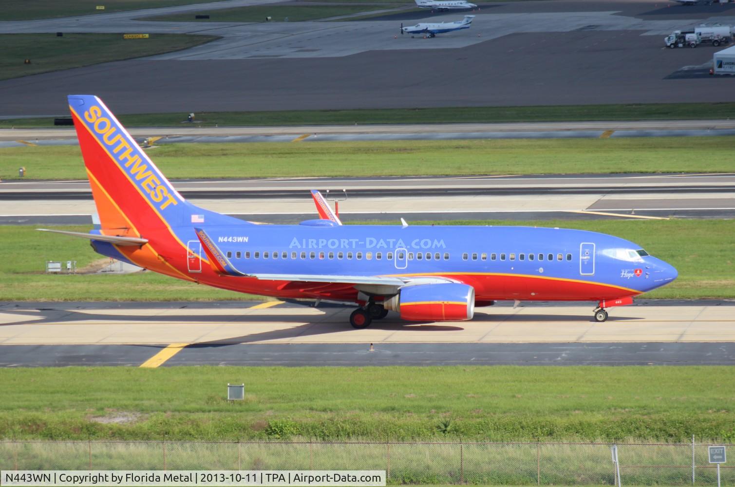 N443WN, 2003 Boeing 737-7H4 C/N 29838, Southwest 737-700
