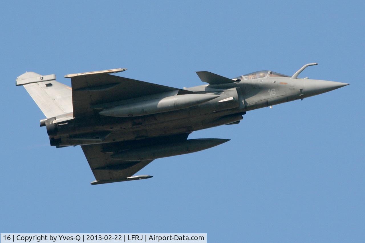 16, Dassault Rafale M C/N 16, French Naval Aviation Dassault Rafale M, Take off rwy 08, Landivisiau Naval Air Base (LFRJ)