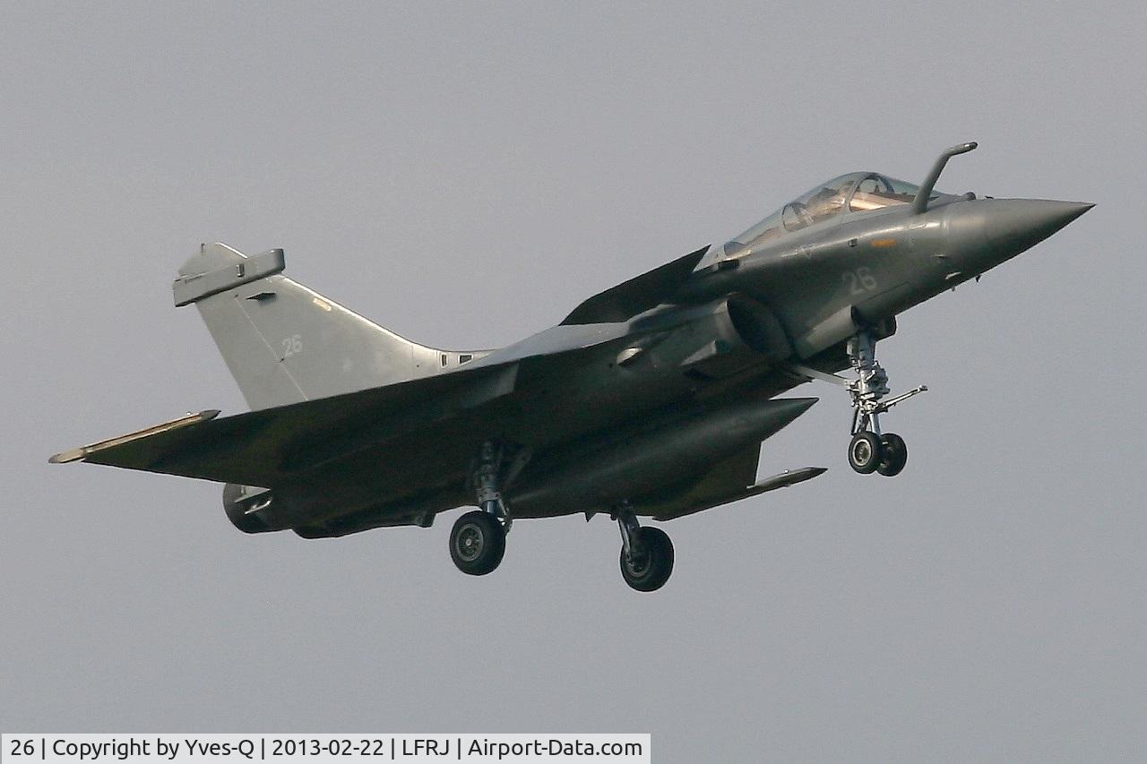 26, Dassault Rafale M C/N 26, French Naval Aviation Dassault Rafale M, Short approach rwy 08, Landivisiau Naval Air Base (LFRJ)