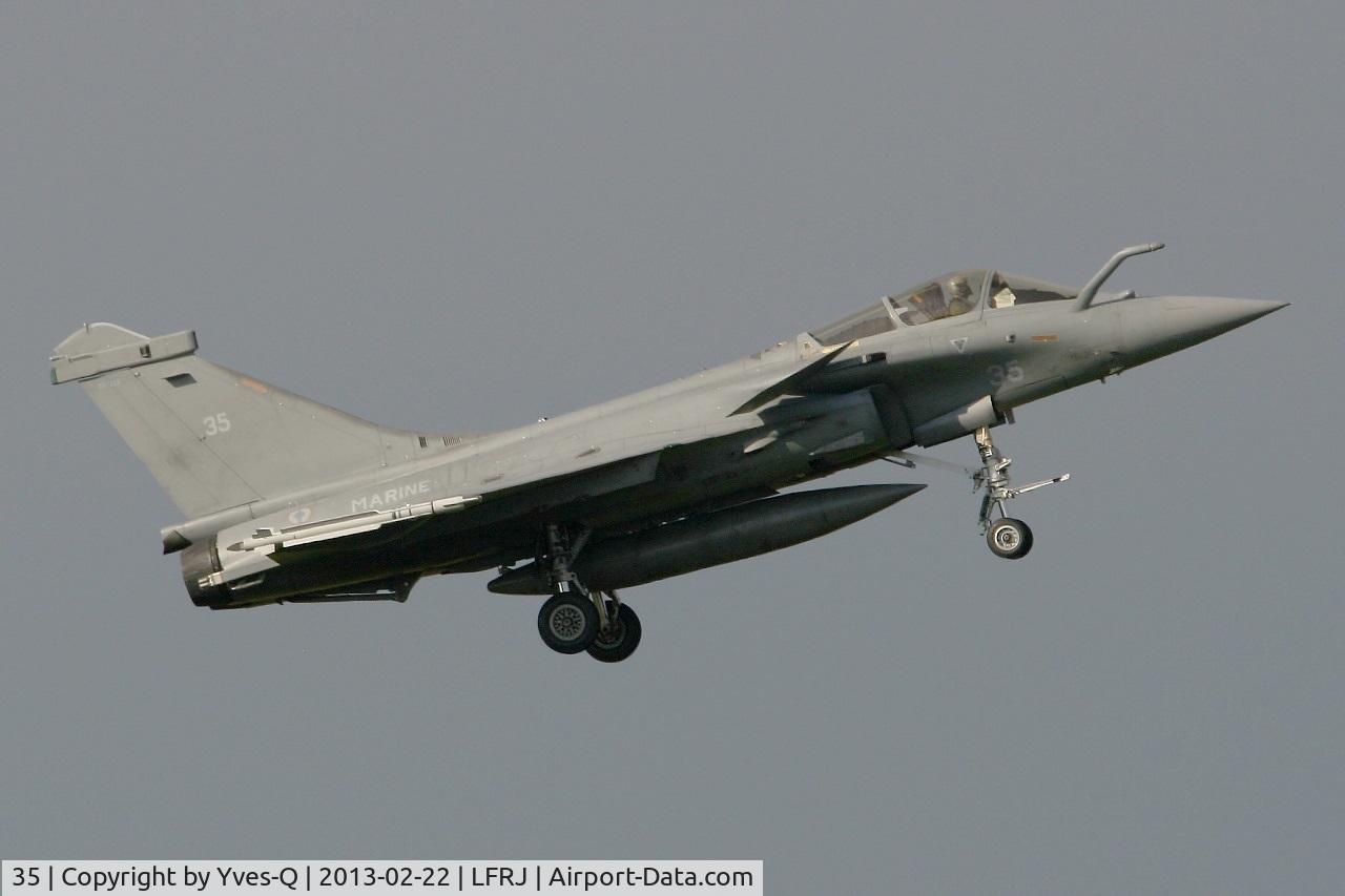 35, 2012 Dassault Rafale M C/N 35, French Naval Aviation Dassault Rafale M, Short approach rwy 08, Landivisiau Naval Air Base (LFRJ)