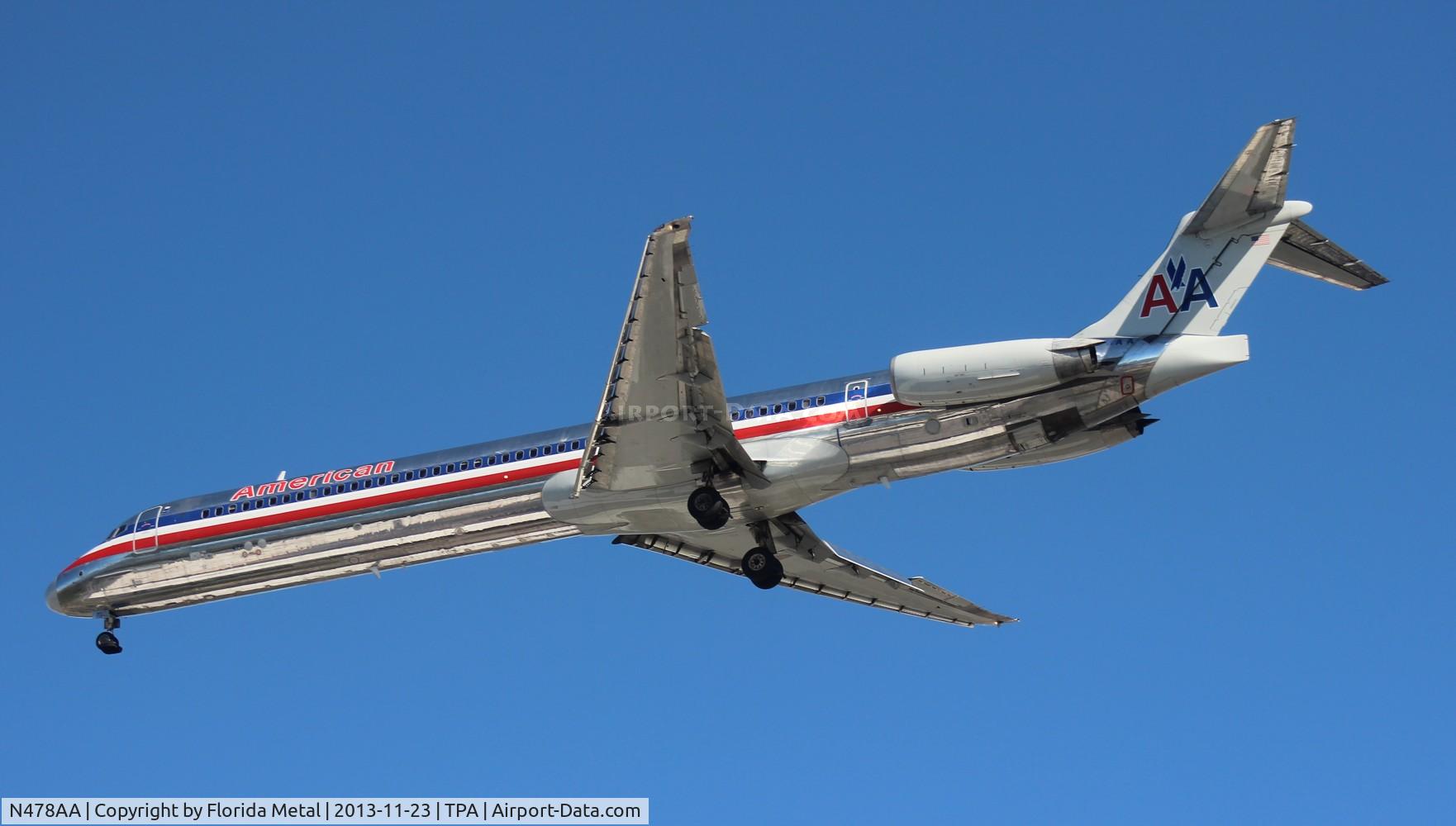 N478AA, 1988 McDonnell Douglas MD-82 (DC-9-82) C/N 49653, American MD-82