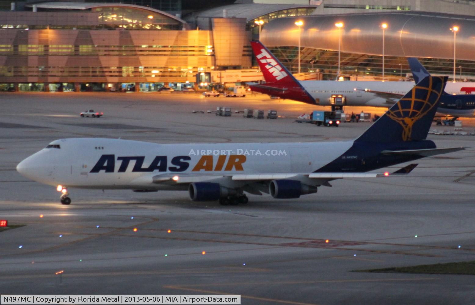 N497MC, 1999 Boeing 747-47UF C/N 29258, Atlas Air 747-400