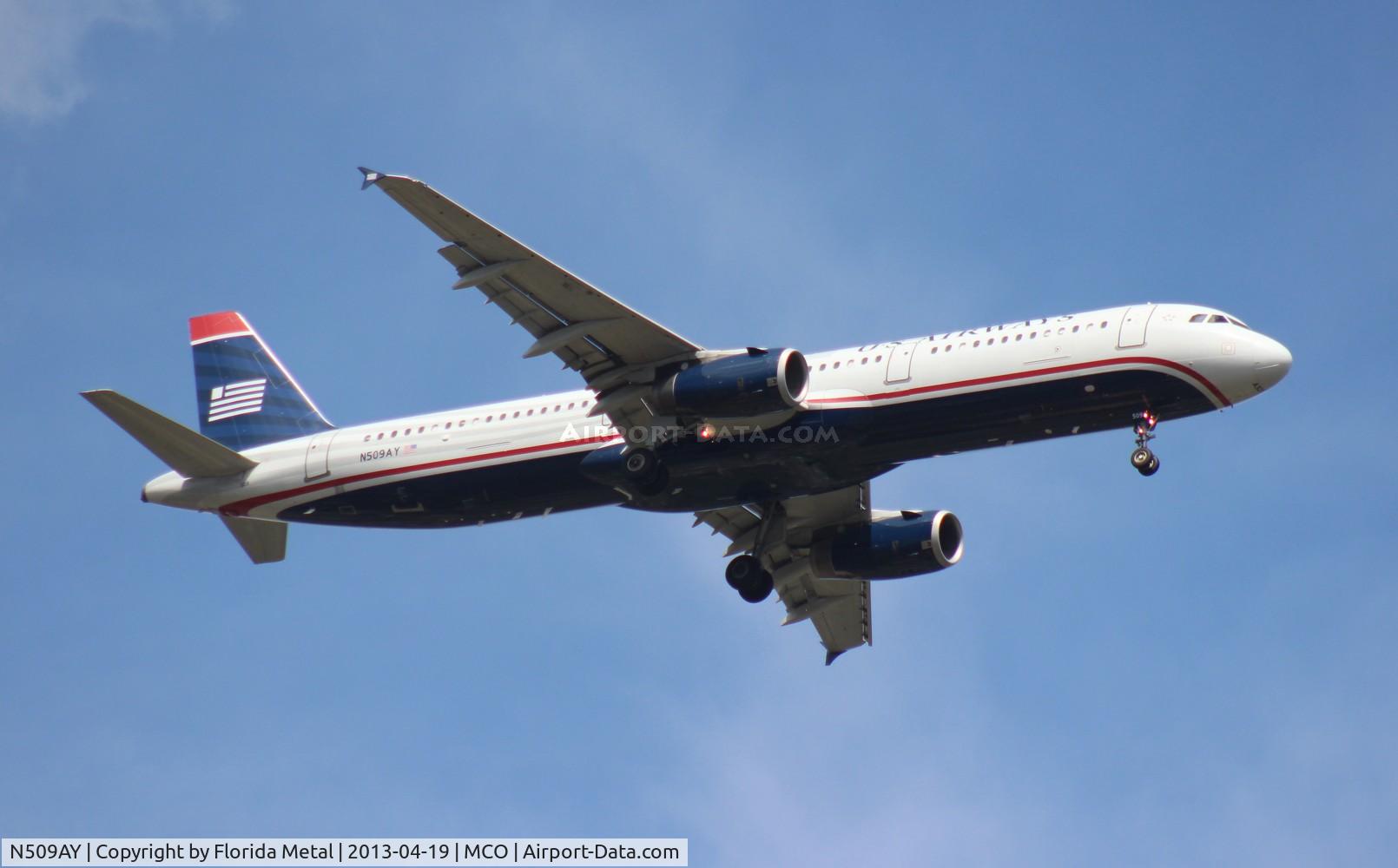 N509AY, 2009 Airbus A321-231 C/N 3796, USAirways A321