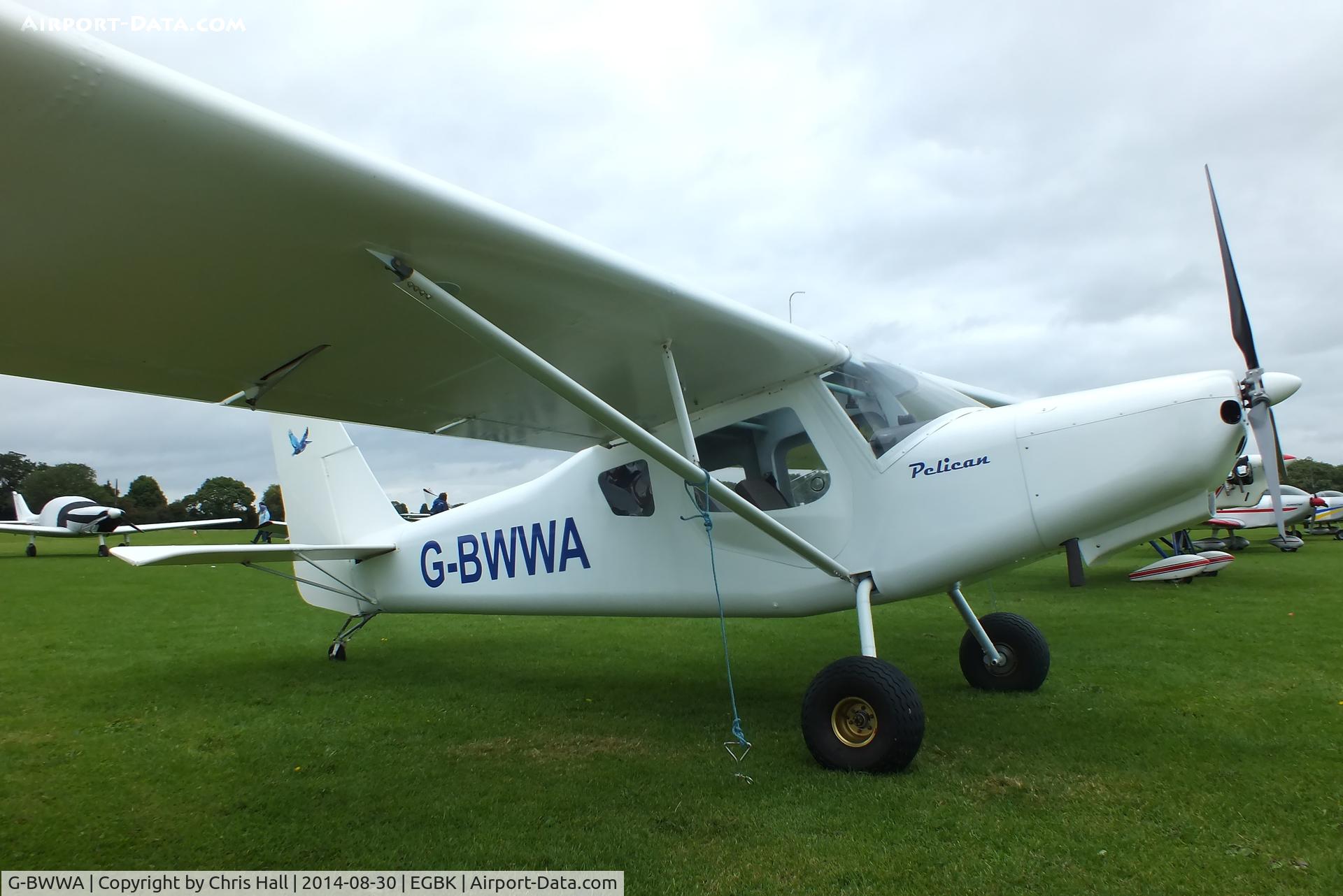 G-BWWA, 1996 Ultravia Pelican Club GS C/N PFA 165-12242, at the LAA Rally 2014, Sywell