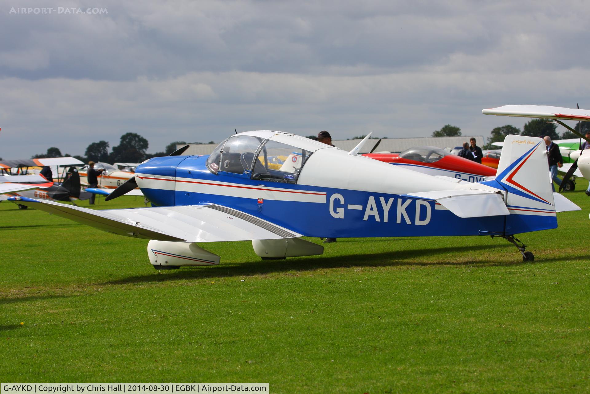 G-AYKD, 1962 Jodel DR-1050 Ambassadeur C/N 351, at the LAA Rally 2014, Sywell