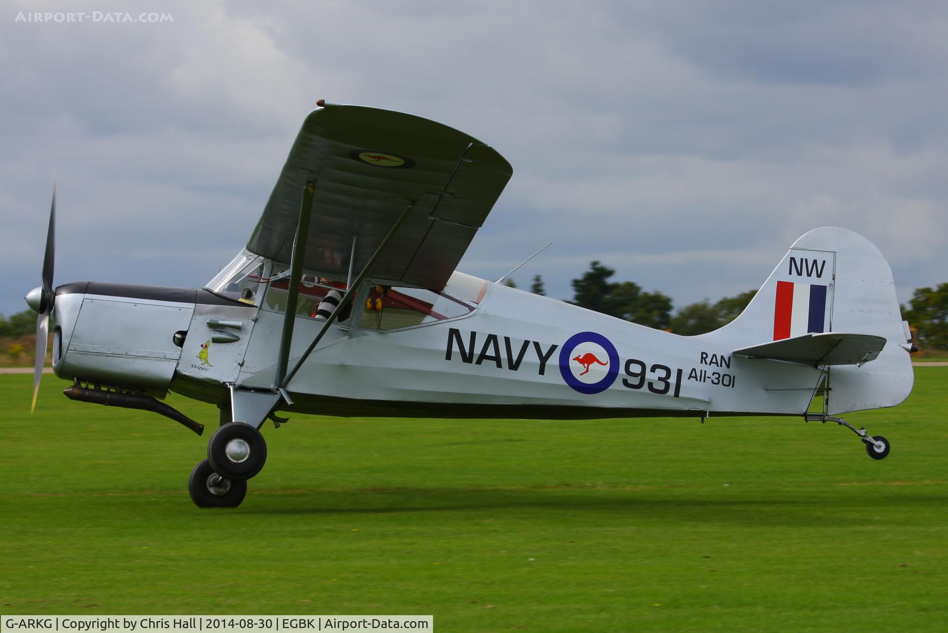 G-ARKG, 1952 Auster J-5G Autocar C/N 3061, at the LAA Rally 2014, Sywell