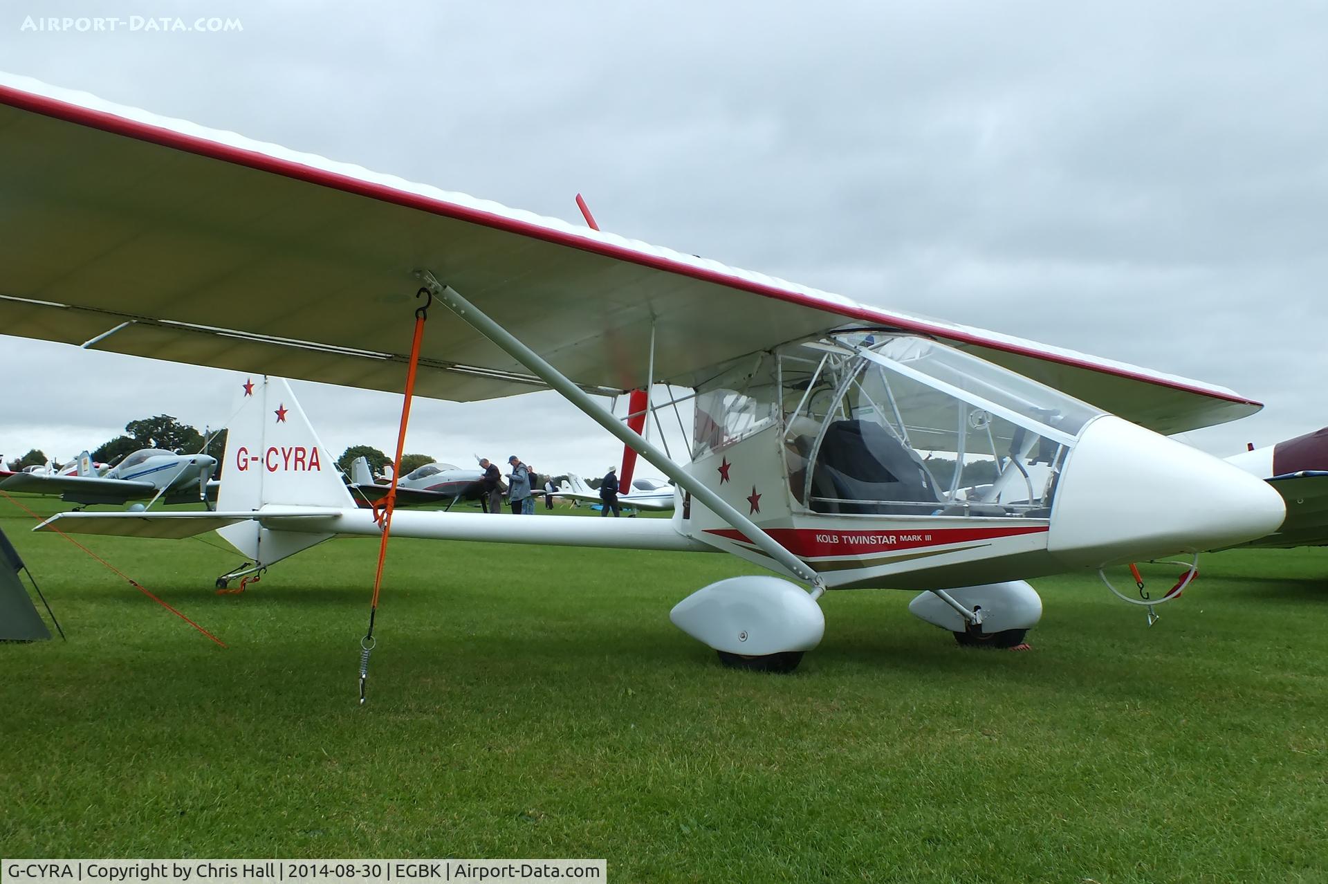 G-CYRA, 1994 Kolb Twinstar Mk III C/N PFA 205-12434, at the LAA Rally 2014, Sywell