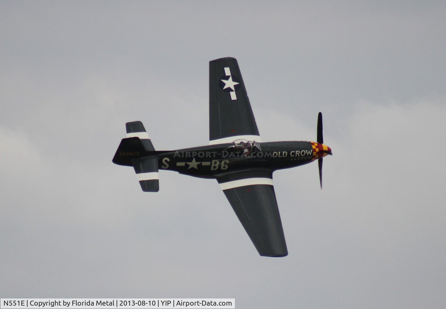 N551E, 1943 North American P-51B-1NA Mustang C/N 102-24700, Old Crow P-51B