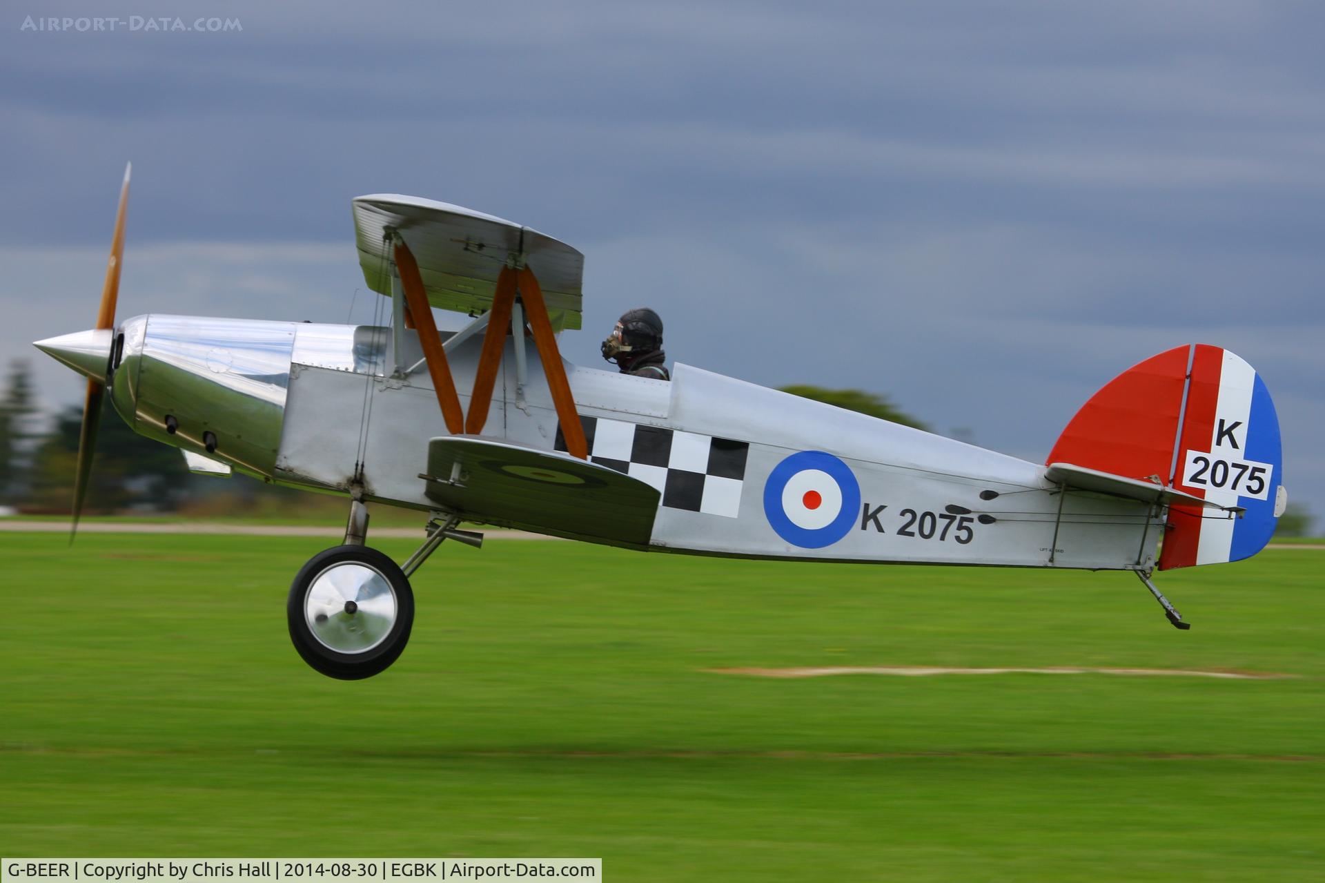 G-BEER, 1979 Isaacs Fury II C/N PFA 1588, at the LAA Rally 2014, Sywell