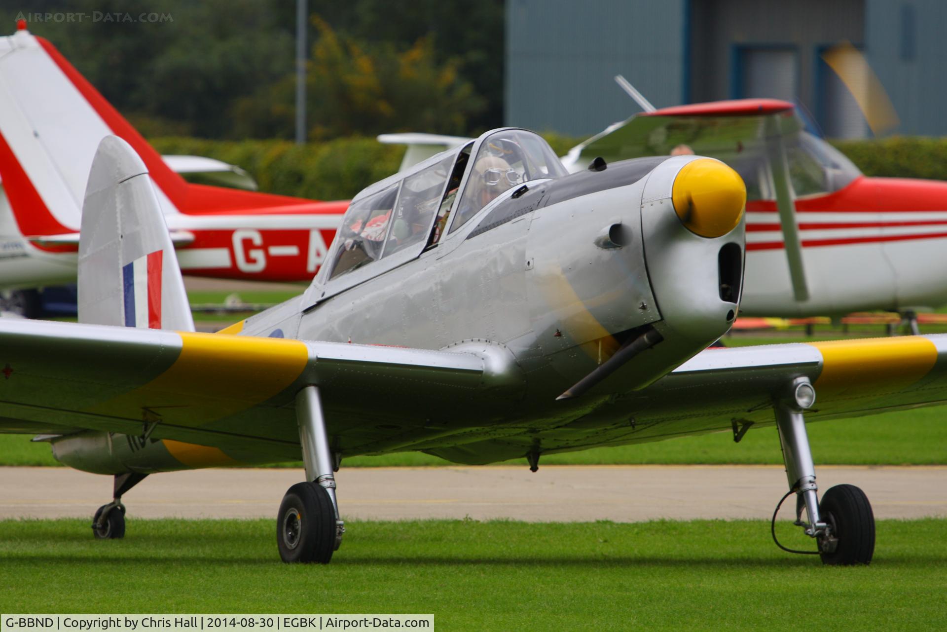 G-BBND, 1950 De Havilland DHC-1 Chipmunk T.10 C/N C1/0225, at the LAA Rally 2014, Sywell