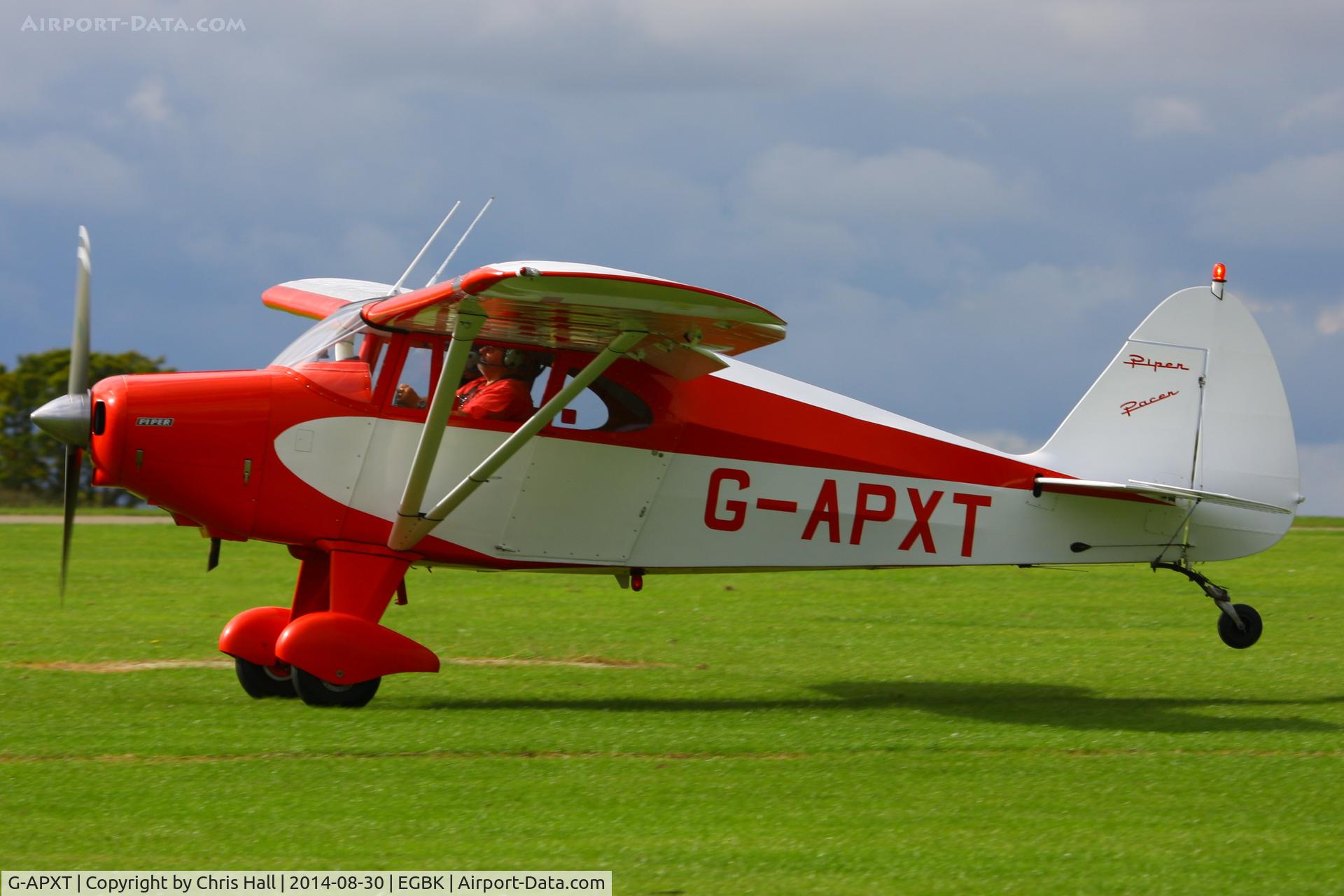 G-APXT, 1956 Piper PA-22-150 Caribbean C/N 22-3854, at the LAA Rally 2014, Sywell