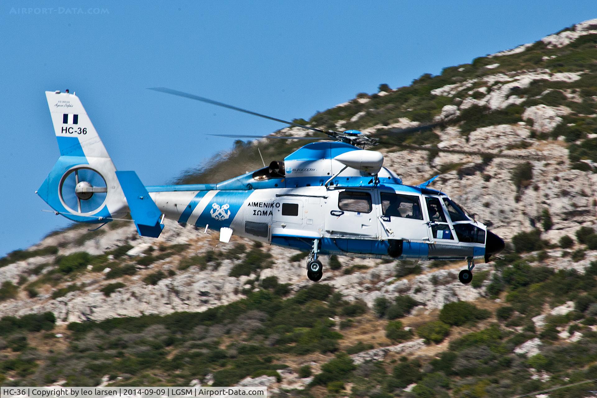 HC-36, Aerospatiale AS-365N Dauphin 2 C/N 6678, Samos 9.9.14