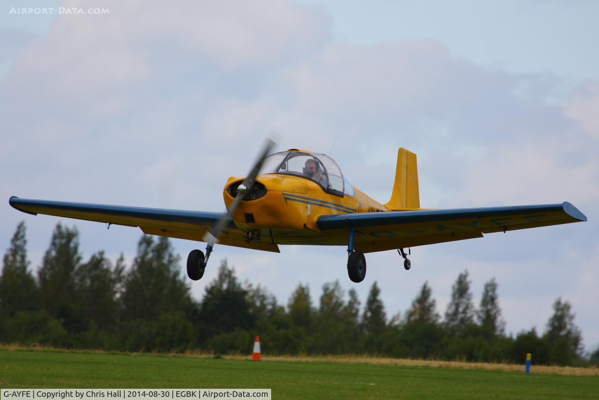 G-AYFE, 1971 Rollason Druine D-62C Condor C/N RAE/646, at the LAA Rally 2014, Sywell