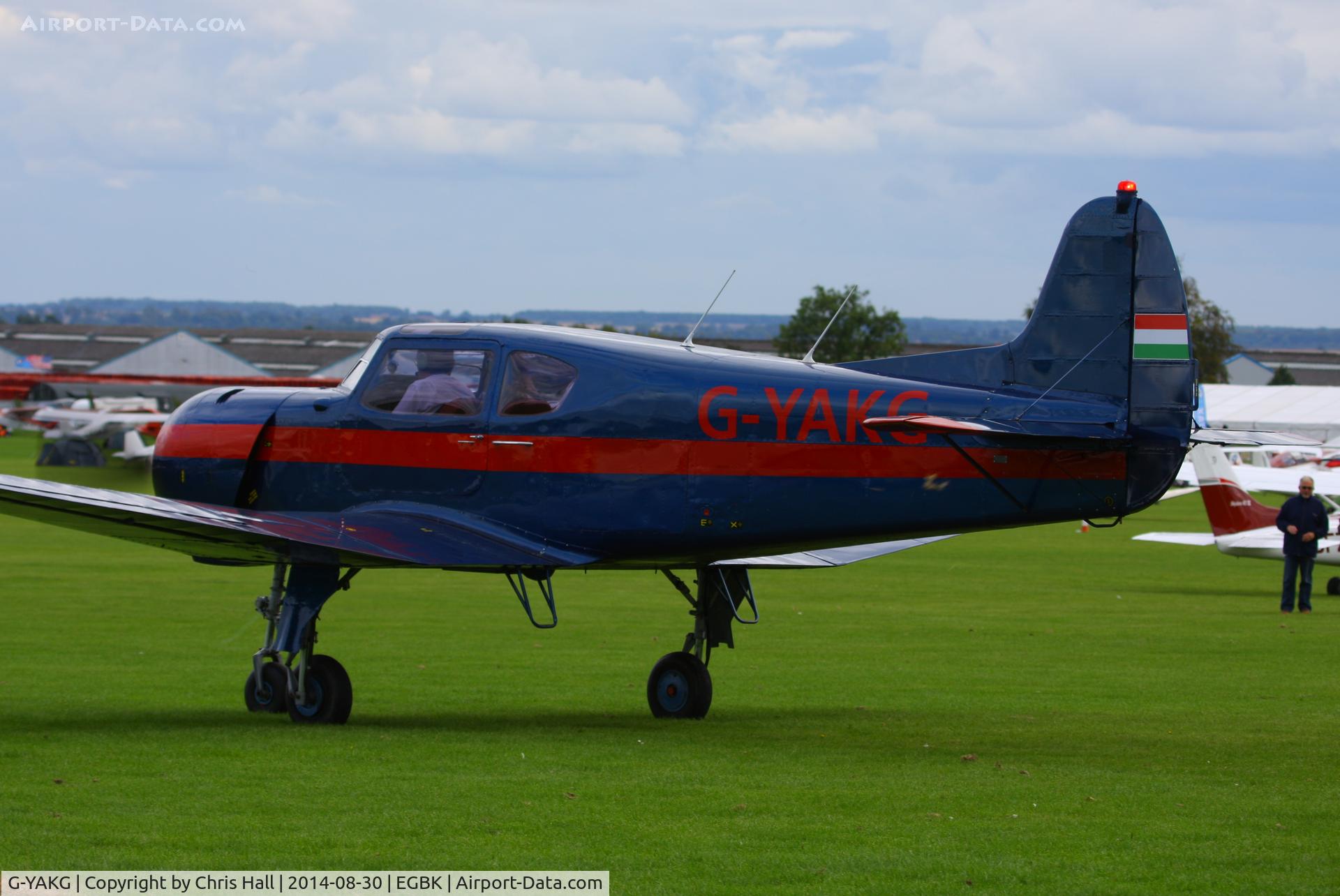 G-YAKG, 1979 Yakovlev Yak-18T C/N 22202034023, at the LAA Rally 2014, Sywell