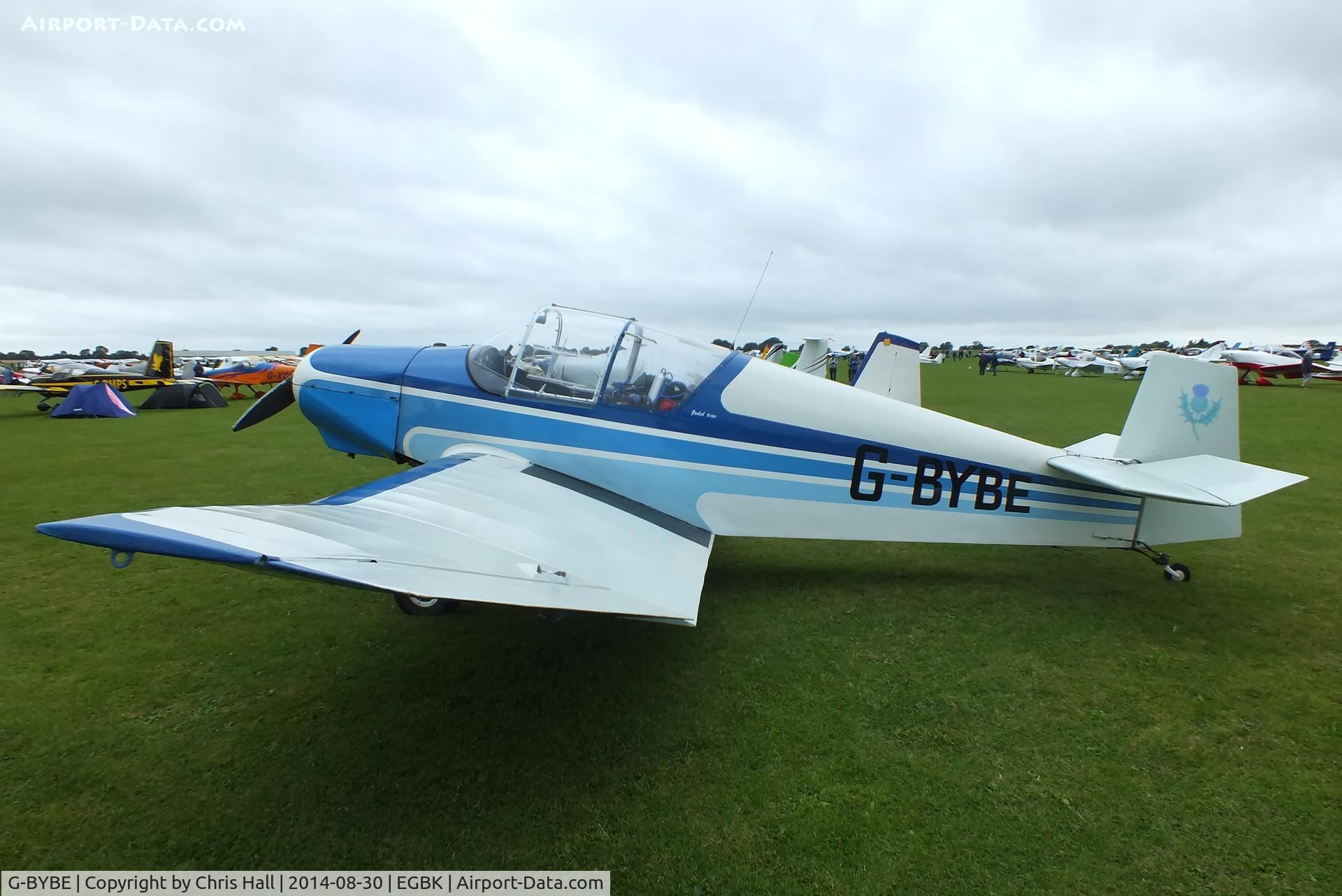 G-BYBE, 1964 Jodel (Wassmer) D-120A Paris-Nice C/N 269, at the LAA Rally 2014, Sywell