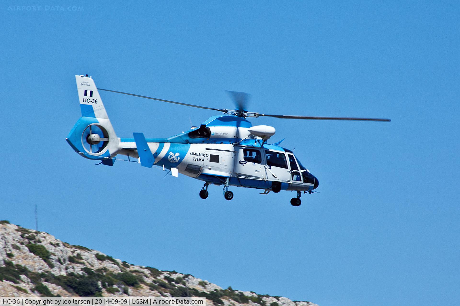 HC-36, Aerospatiale AS-365N Dauphin 2 C/N 6678, Samos 9.9.14