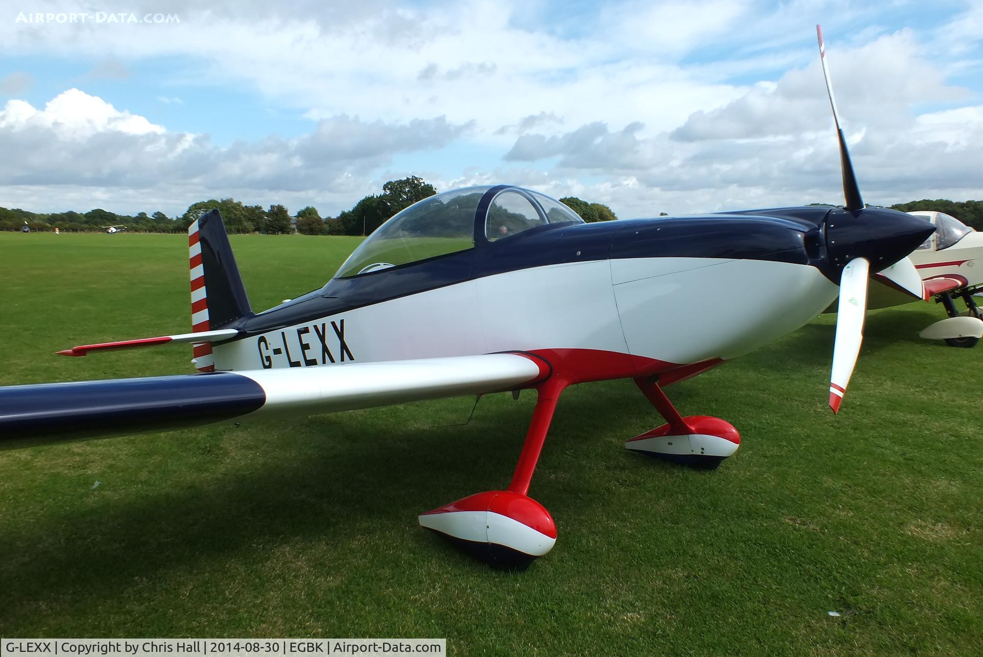 G-LEXX, 2002 Vans RV-8 C/N PFA 303-13896, at the LAA Rally 2014, Sywell