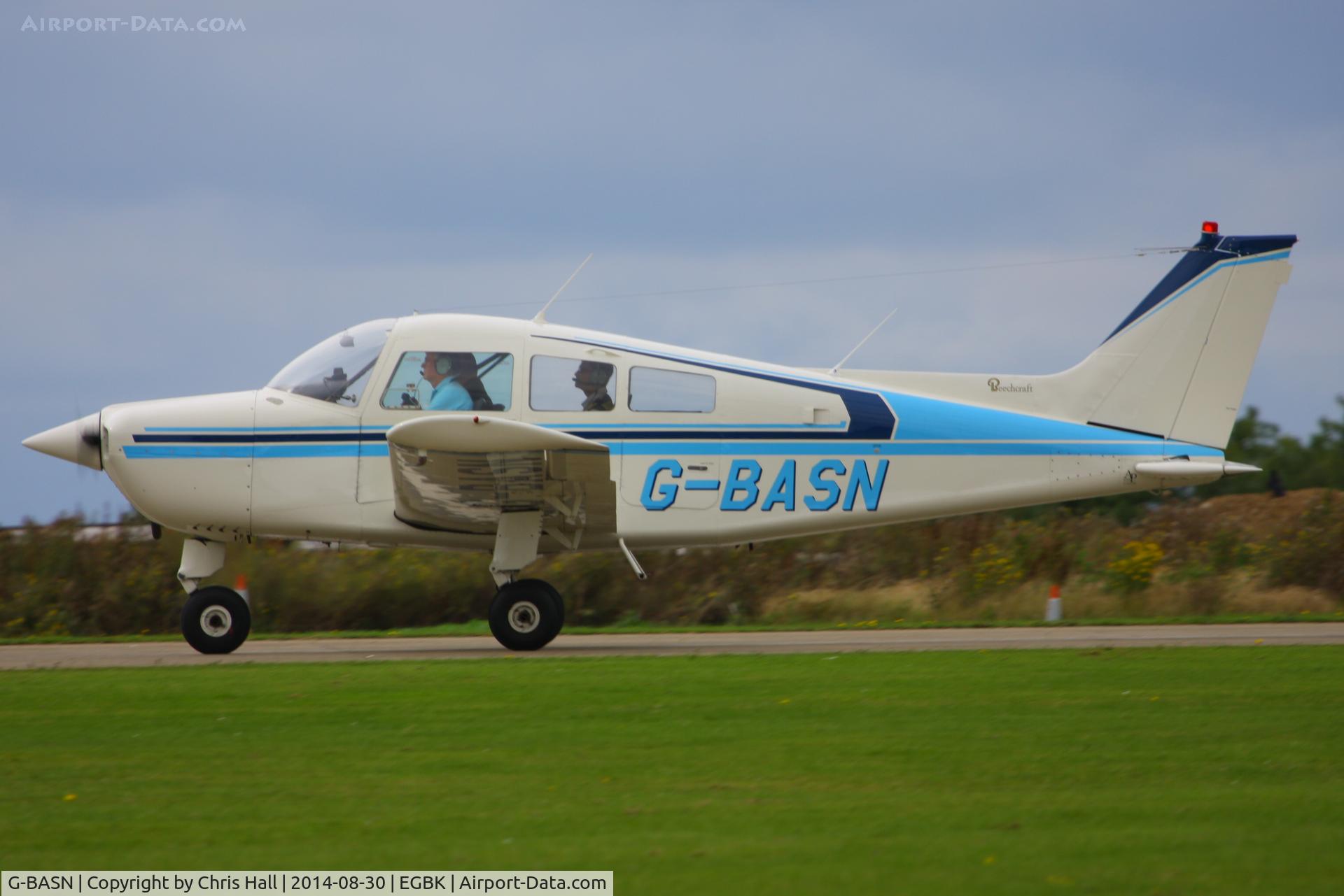 G-BASN, 1973 Beech C23 Sundowner 180 Sundowner 180 C/N M-1476, at the LAA Rally 2014, Sywell