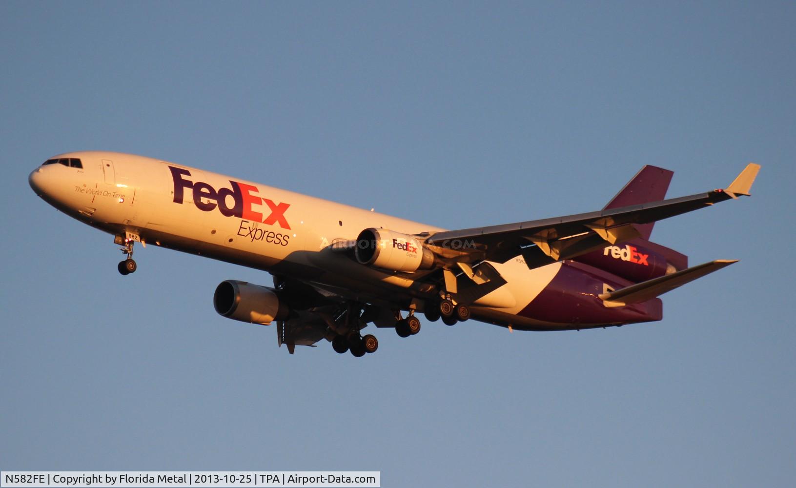 N582FE, 1991 McDonnell Douglas MD-11F C/N 48420, Fed Ex MD-11F