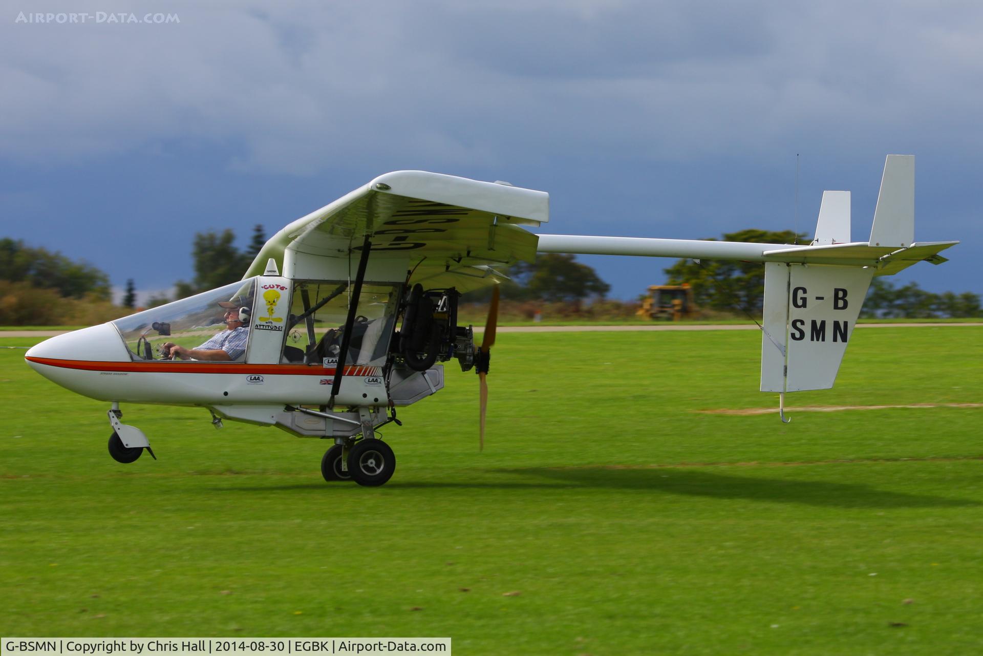 G-BSMN, 1990 CFM Streak Shadow C/N PFA 161-11656, at the LAA Rally 2014, Sywell