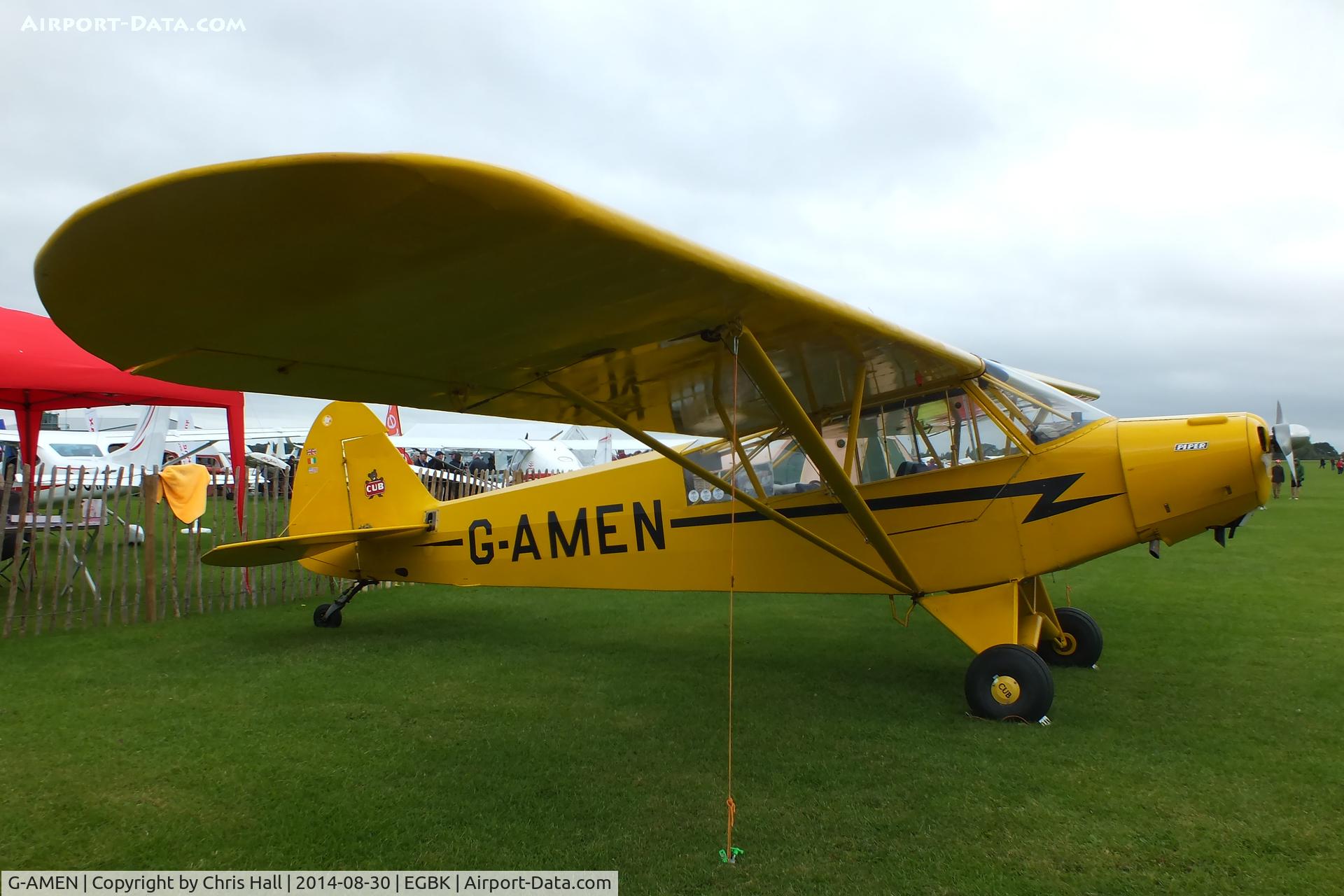 G-AMEN, 1952 Piper L-18C Super Cub C/N 18-1998, at the LAA Rally 2014, Sywell