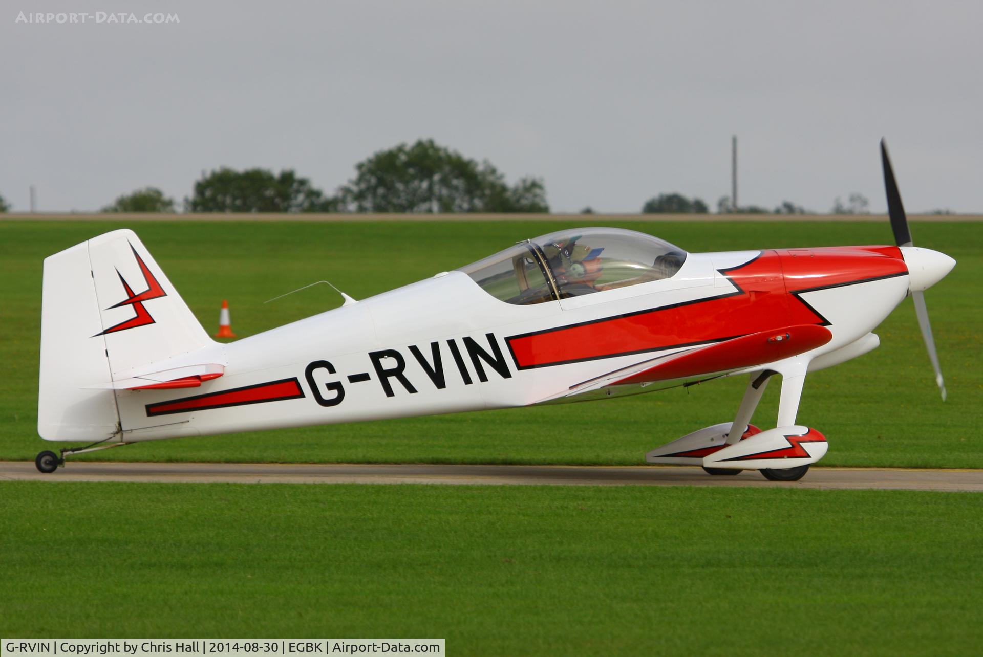 G-RVIN, 1999 Vans RV-6 C/N PFA 181-13236, at the LAA Rally 2014, Sywell