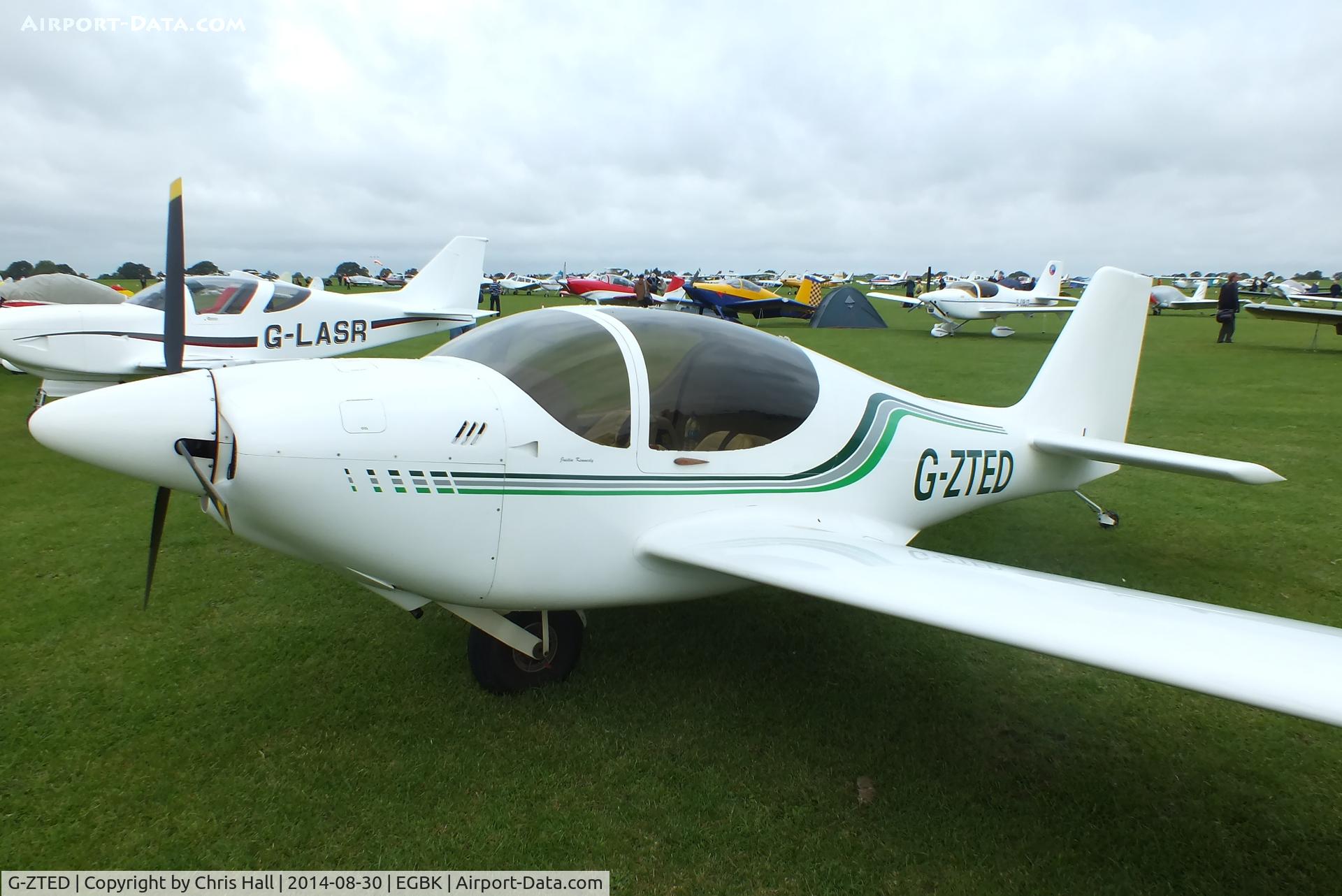 G-ZTED, 2005 Europa Monowheel C/N PFA 247-12492, at the LAA Rally 2014, Sywell