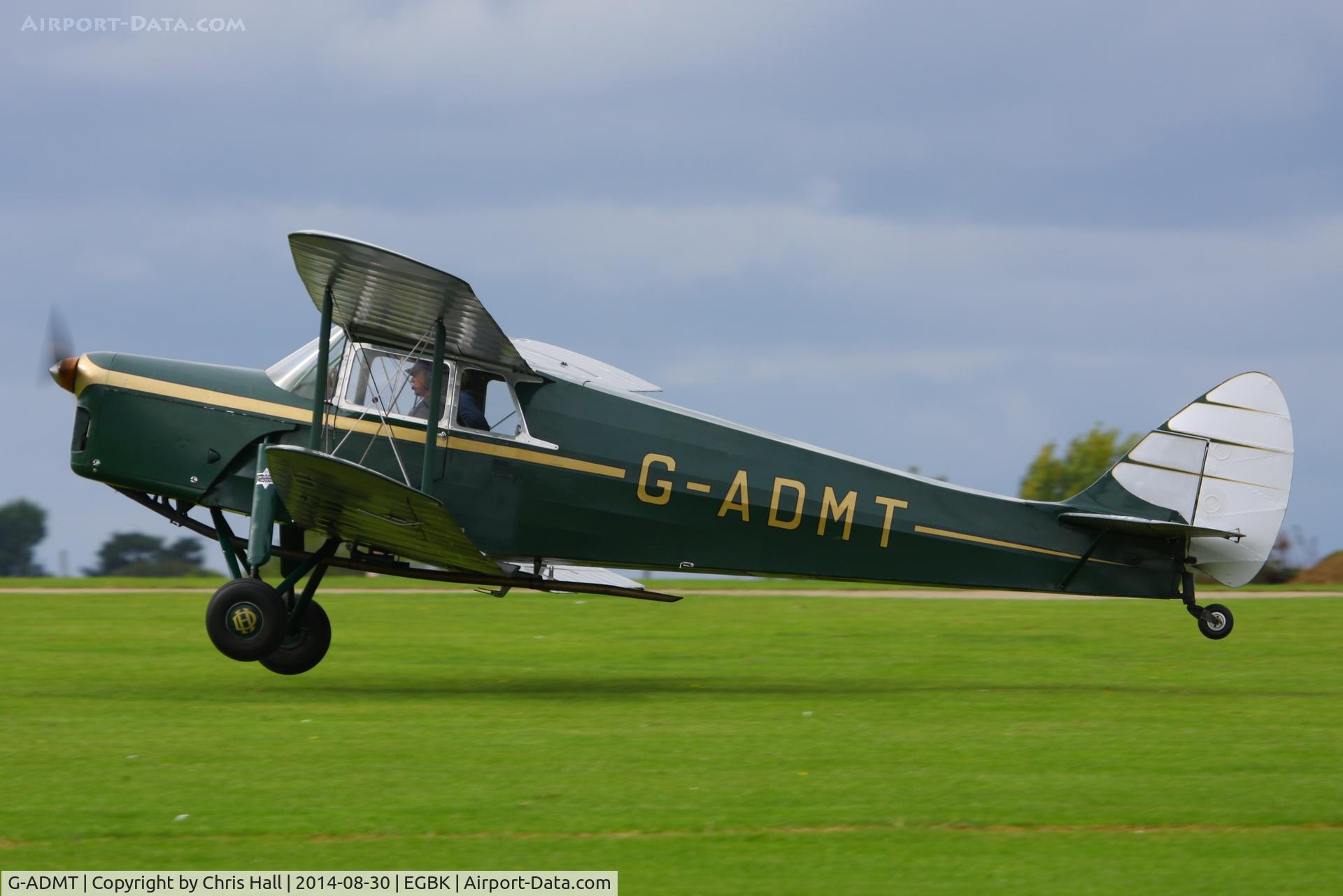 G-ADMT, 1936 De Havilland DH.87B Hornet Moth C/N 8093, at the LAA Rally 2014, Sywell