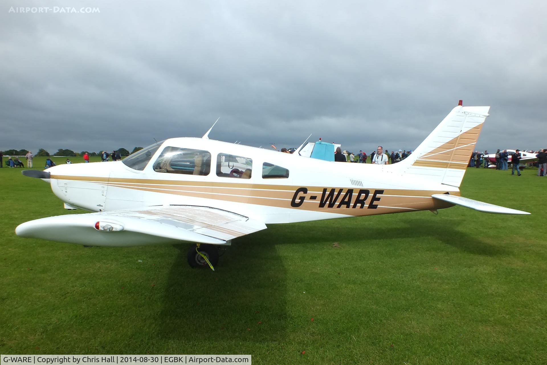 G-WARE, 1984 Piper PA-28-161 Cherokee Warrior II C/N 28-8416080, at the LAA Rally 2014, Sywell