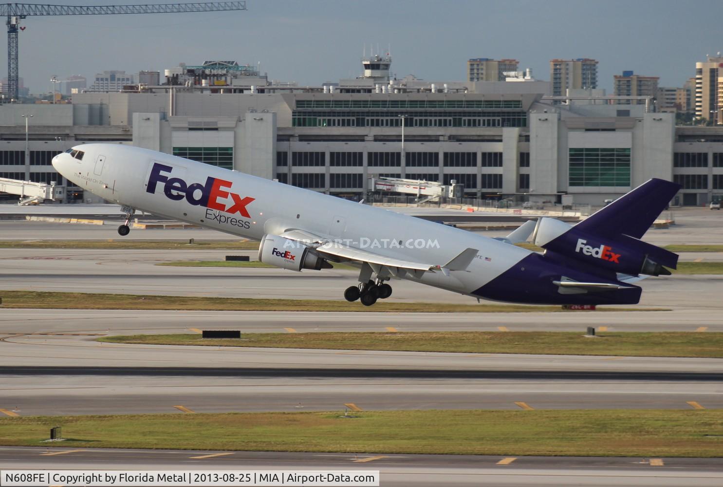 N608FE, 1992 McDonnell Douglas MD-11F C/N 48548, Fed Ex MD-11F