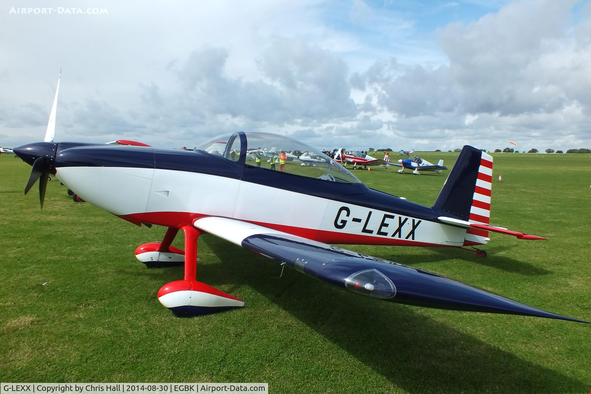 G-LEXX, 2002 Vans RV-8 C/N PFA 303-13896, at the LAA Rally 2014, Sywell