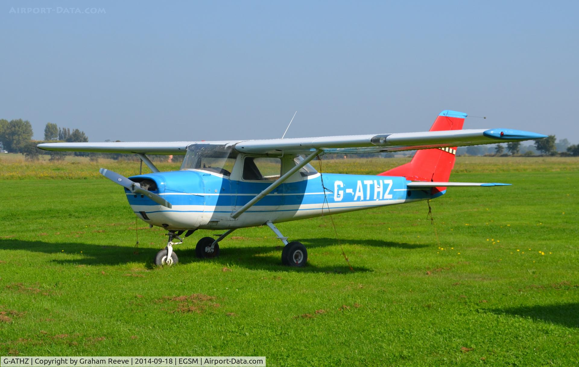 G-ATHZ, 1965 Cessna 150F C/N 150-61586, Parked at Beccles.
