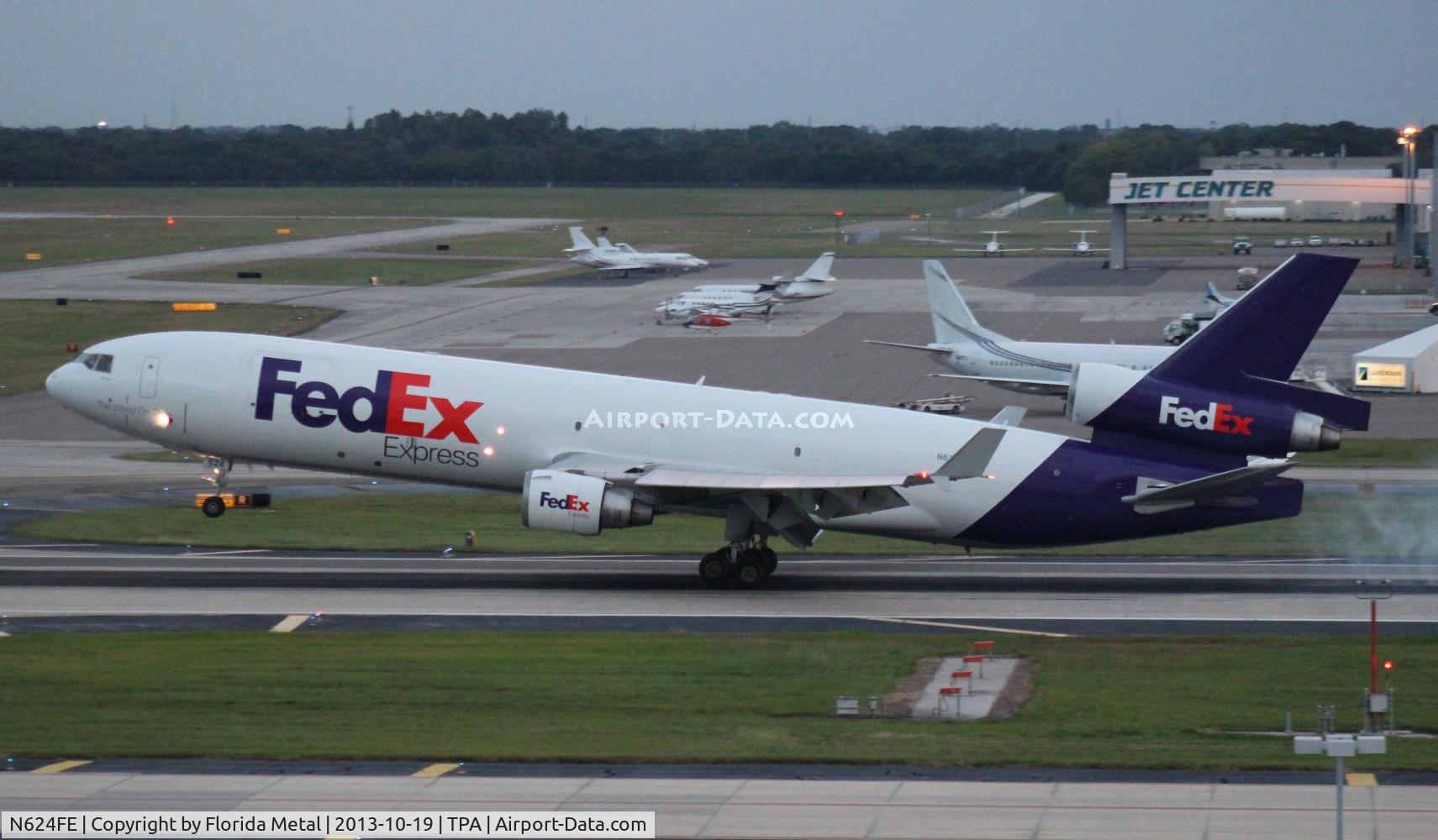 N624FE, 1990 McDonnell Douglas MD-11 C/N 48443, Fed Ex MD-11F