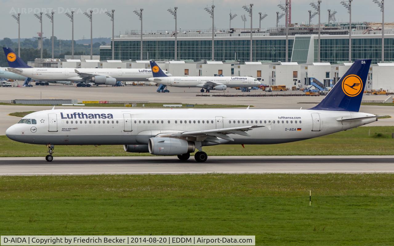 D-AIDA, 2010 Airbus A321-231 C/N 4360, departure from München