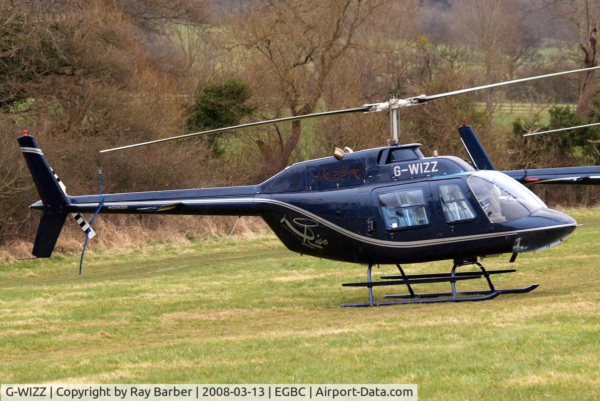 G-WIZZ, 1977 Agusta AB-206B JetRanger II C/N 8540, Agusta-Bell AB.206B Jet Ranger II [8540] Cheltenham Racecourse~G 13/03/2008